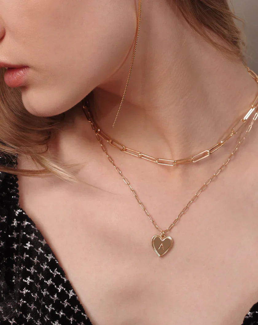 Initial Heart Necklace