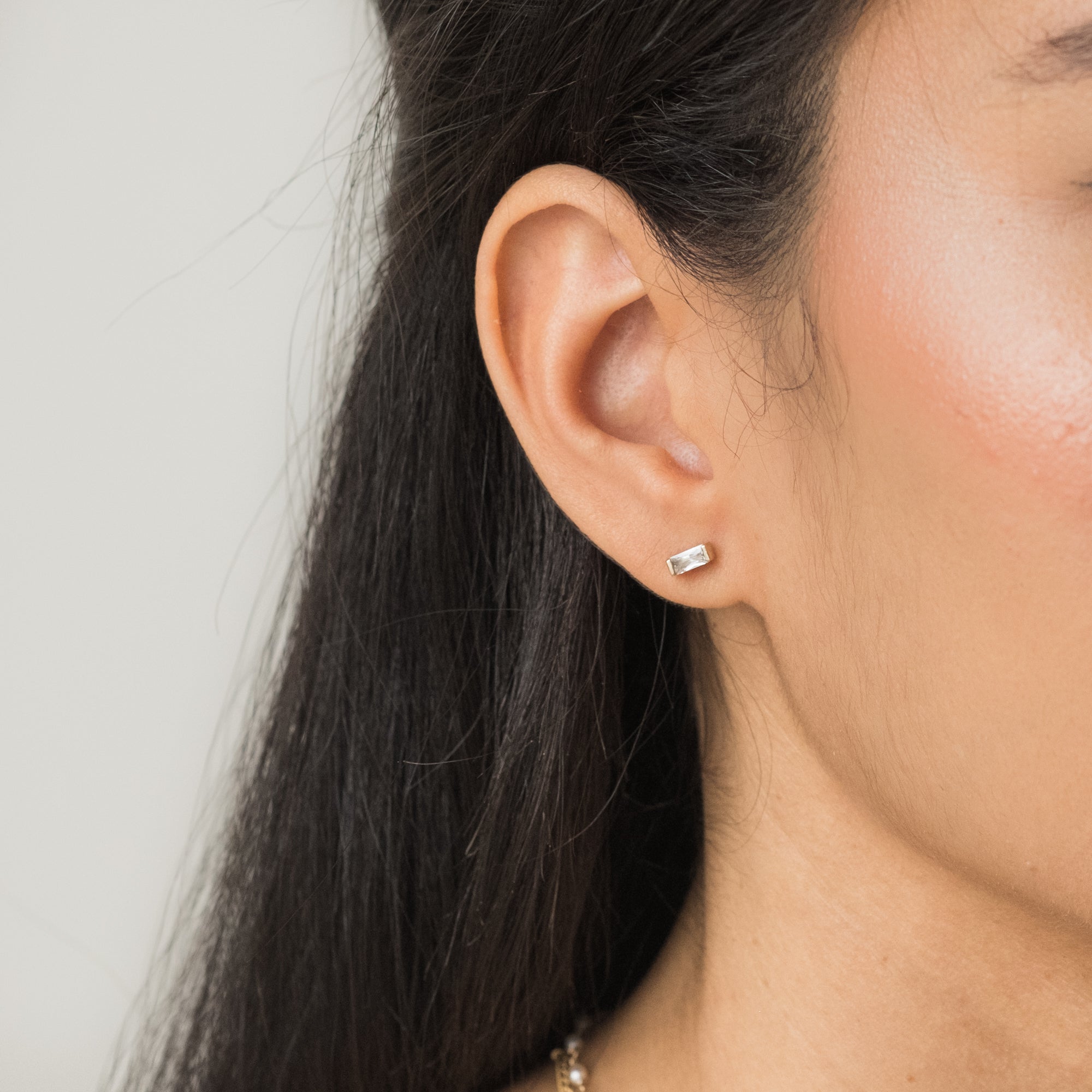 Baguette Stud Earrings