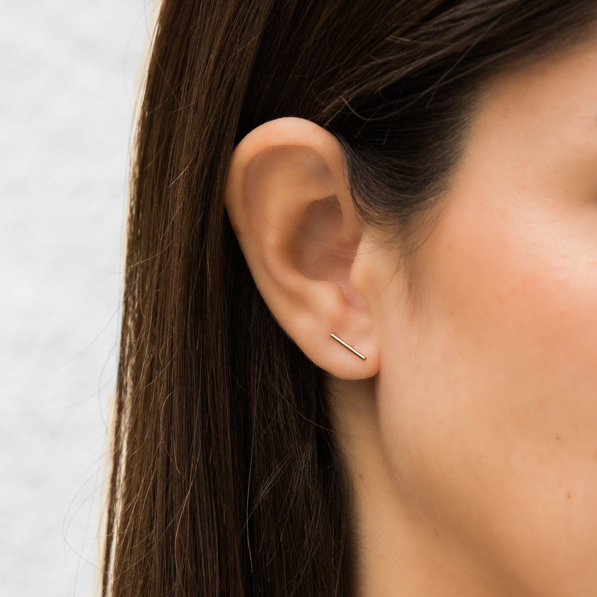 Bar Stud Earrings