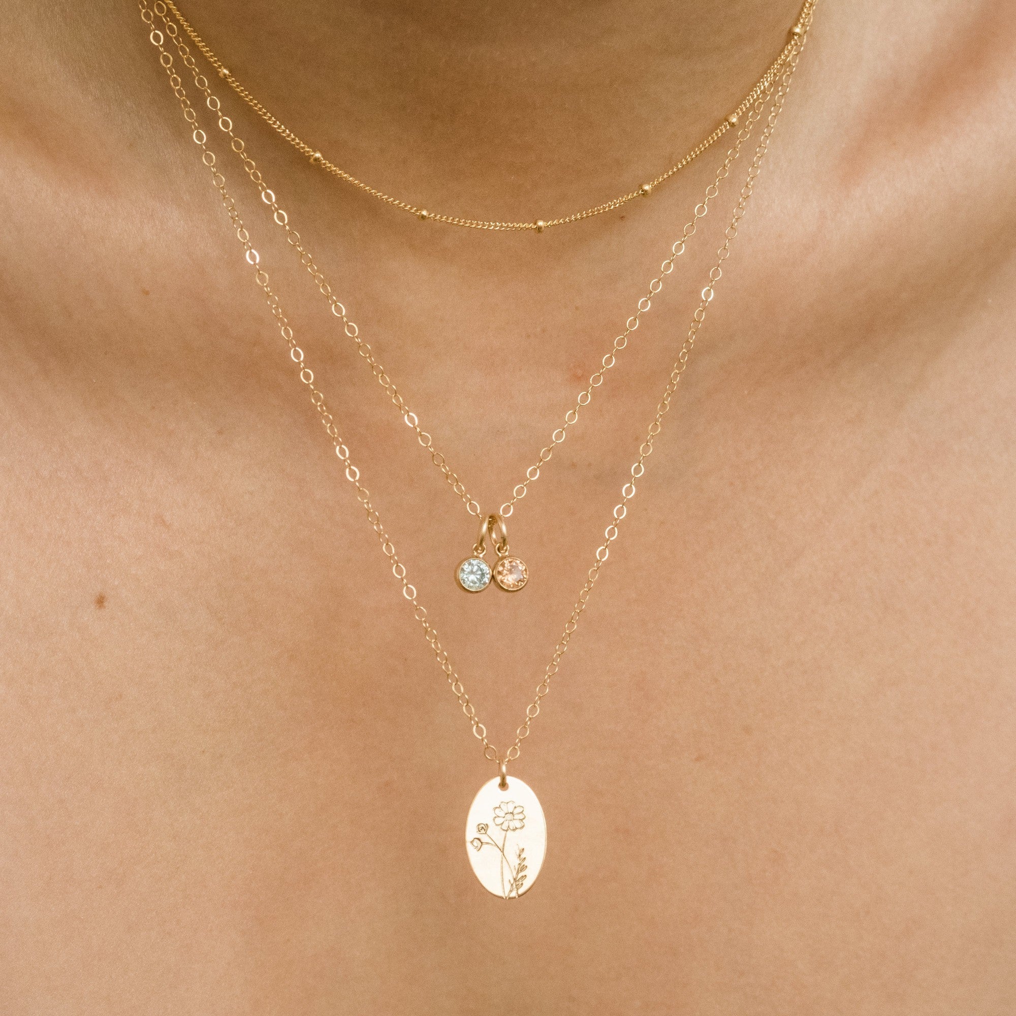 Birth Flower Necklace