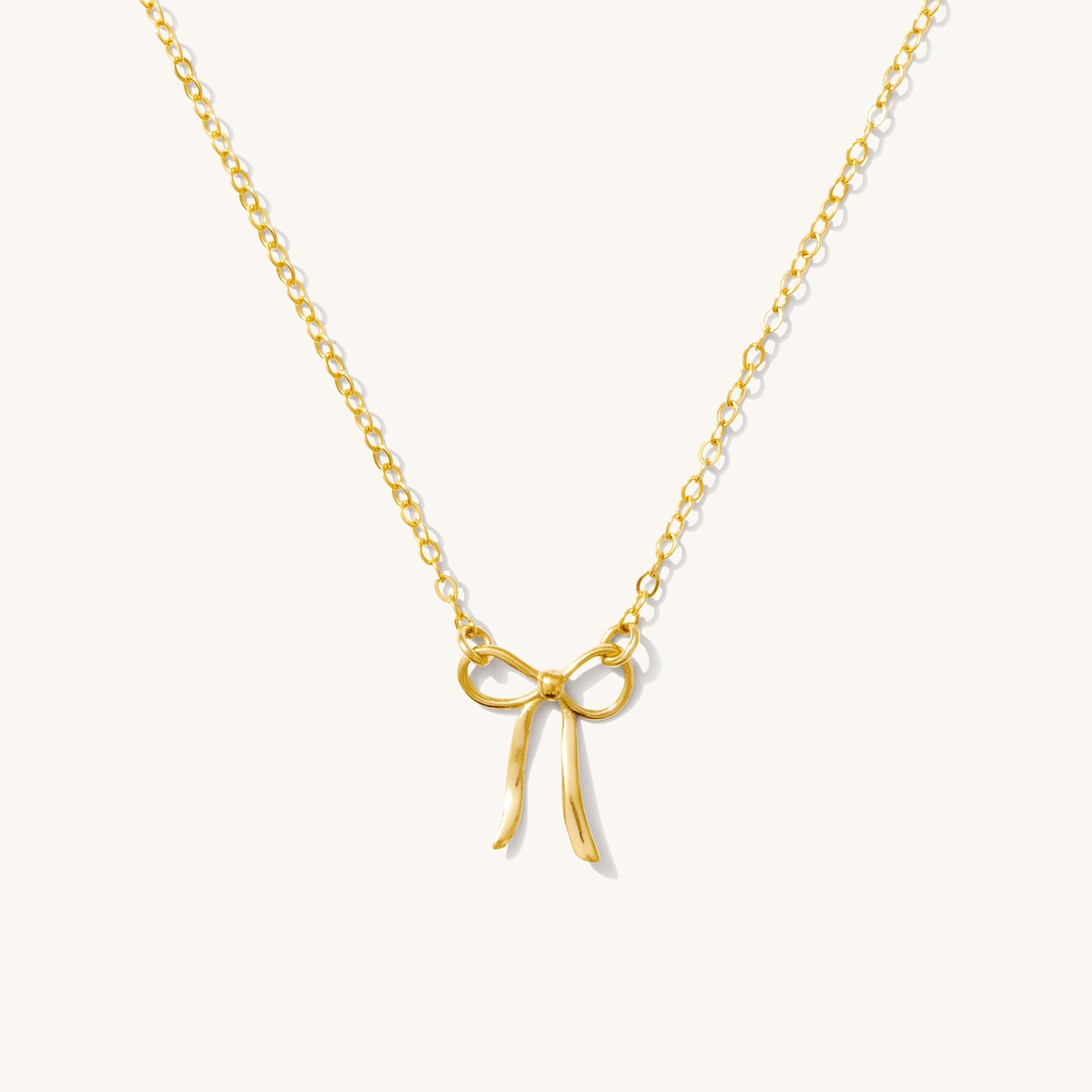 Dainty Bow Necklace