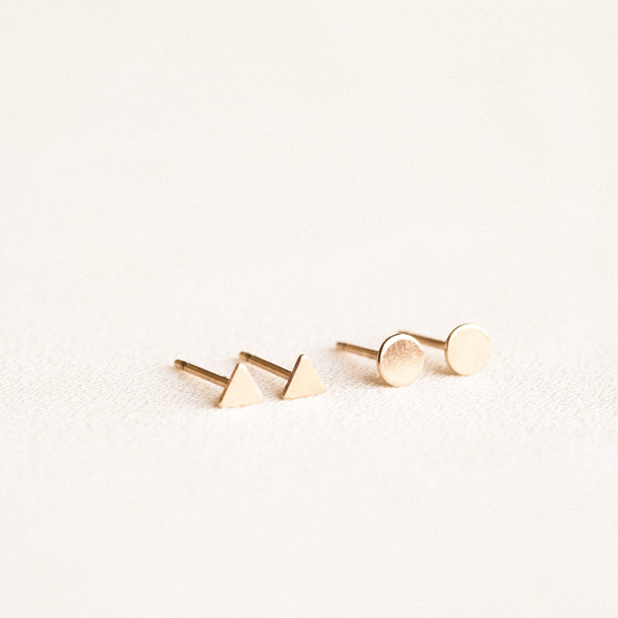 Circle Stud Earrings
