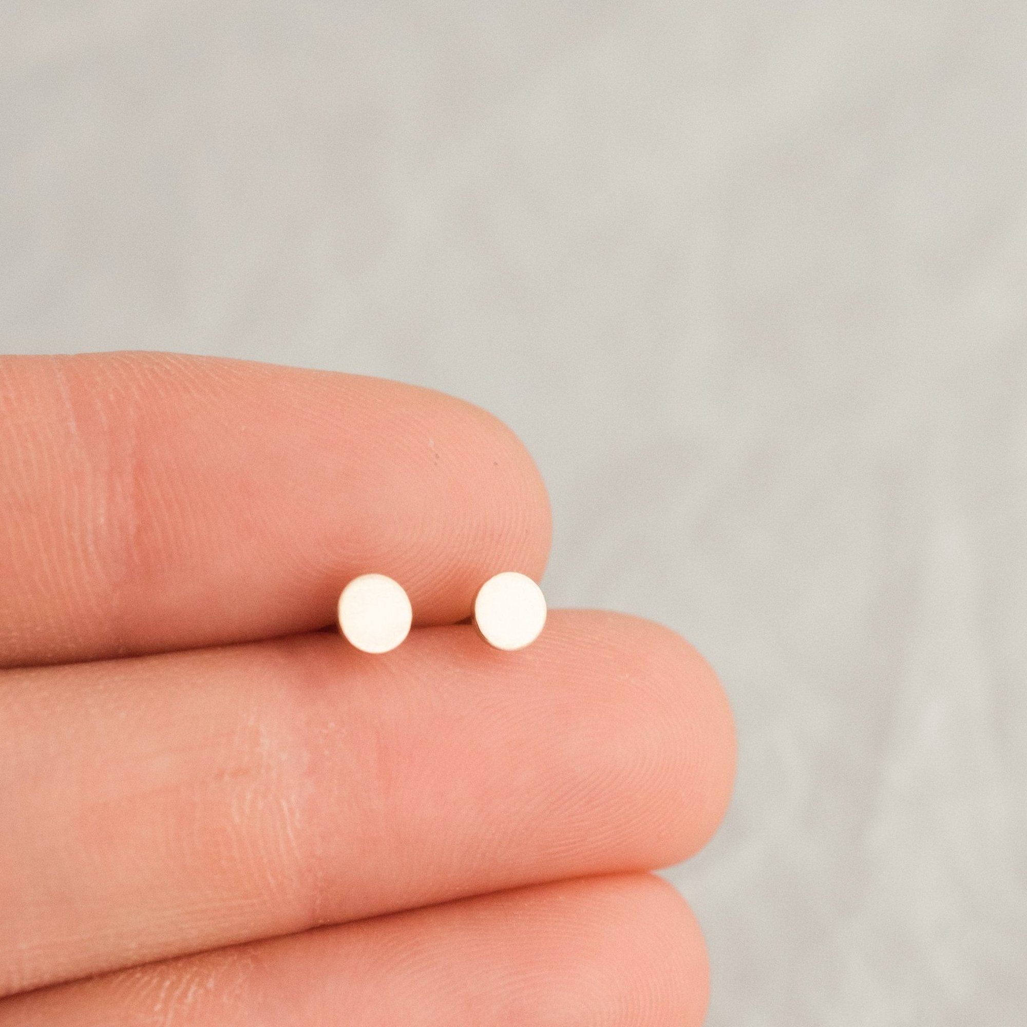 Circle Stud Earrings