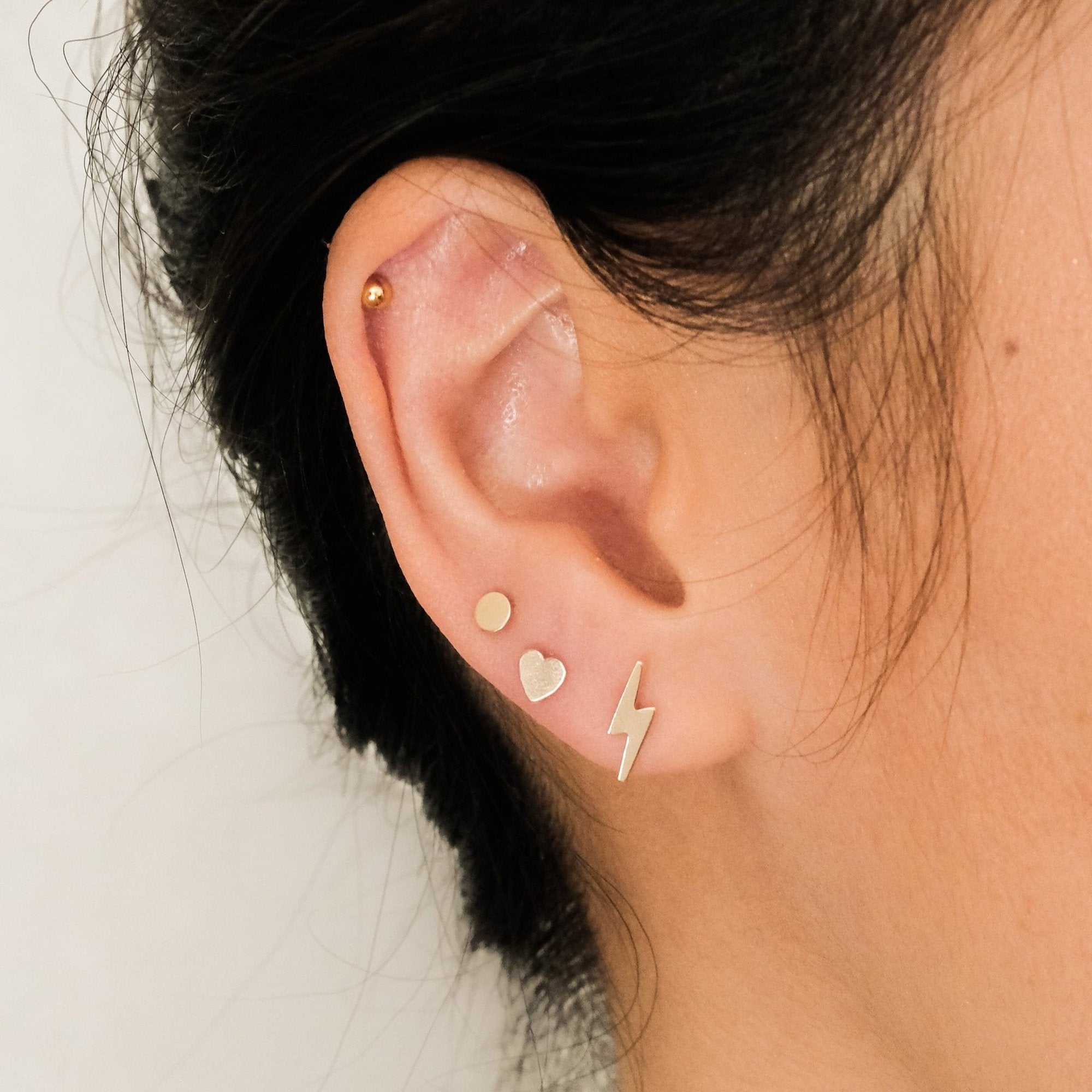 Circle Stud Earrings