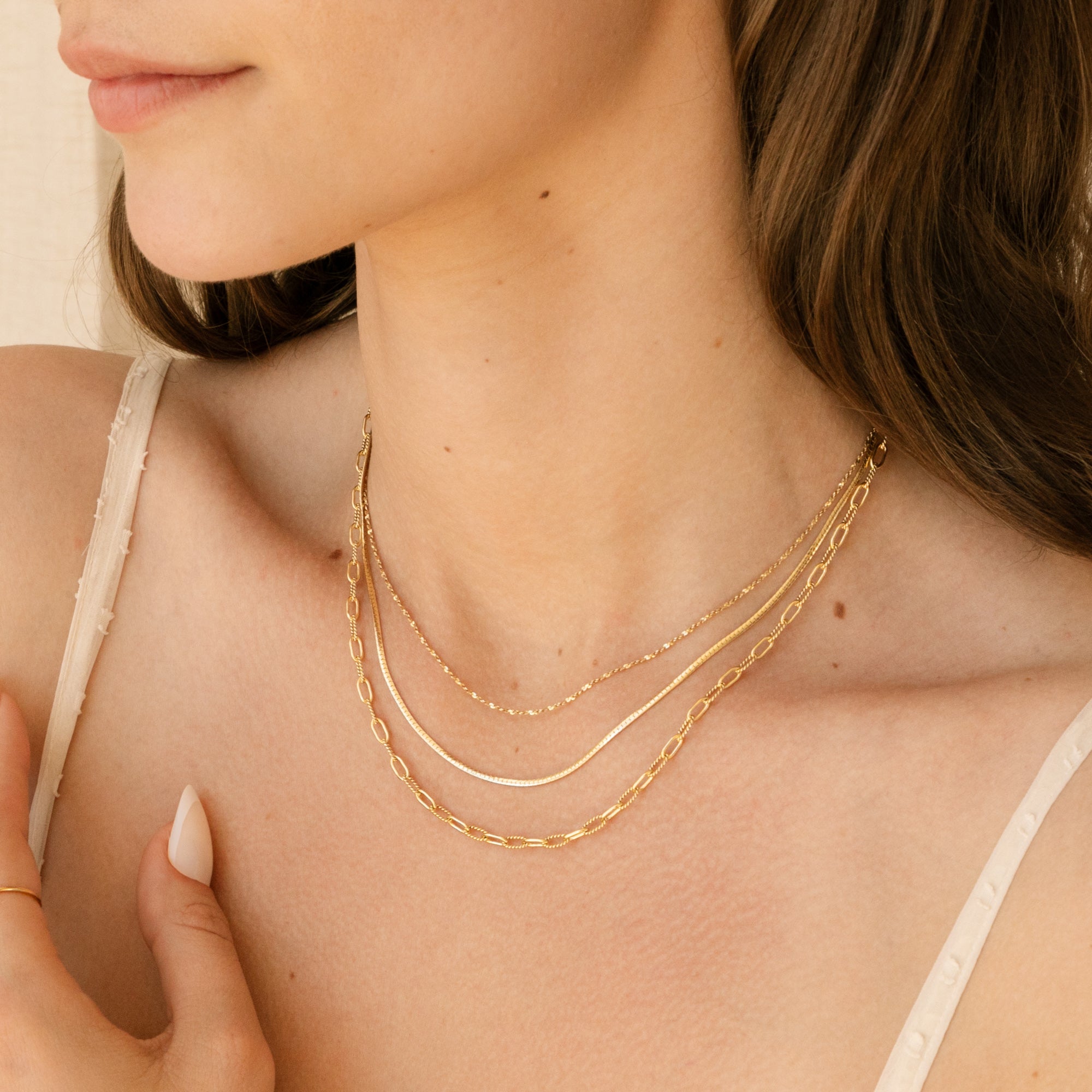 Dainty Herringbone Necklace