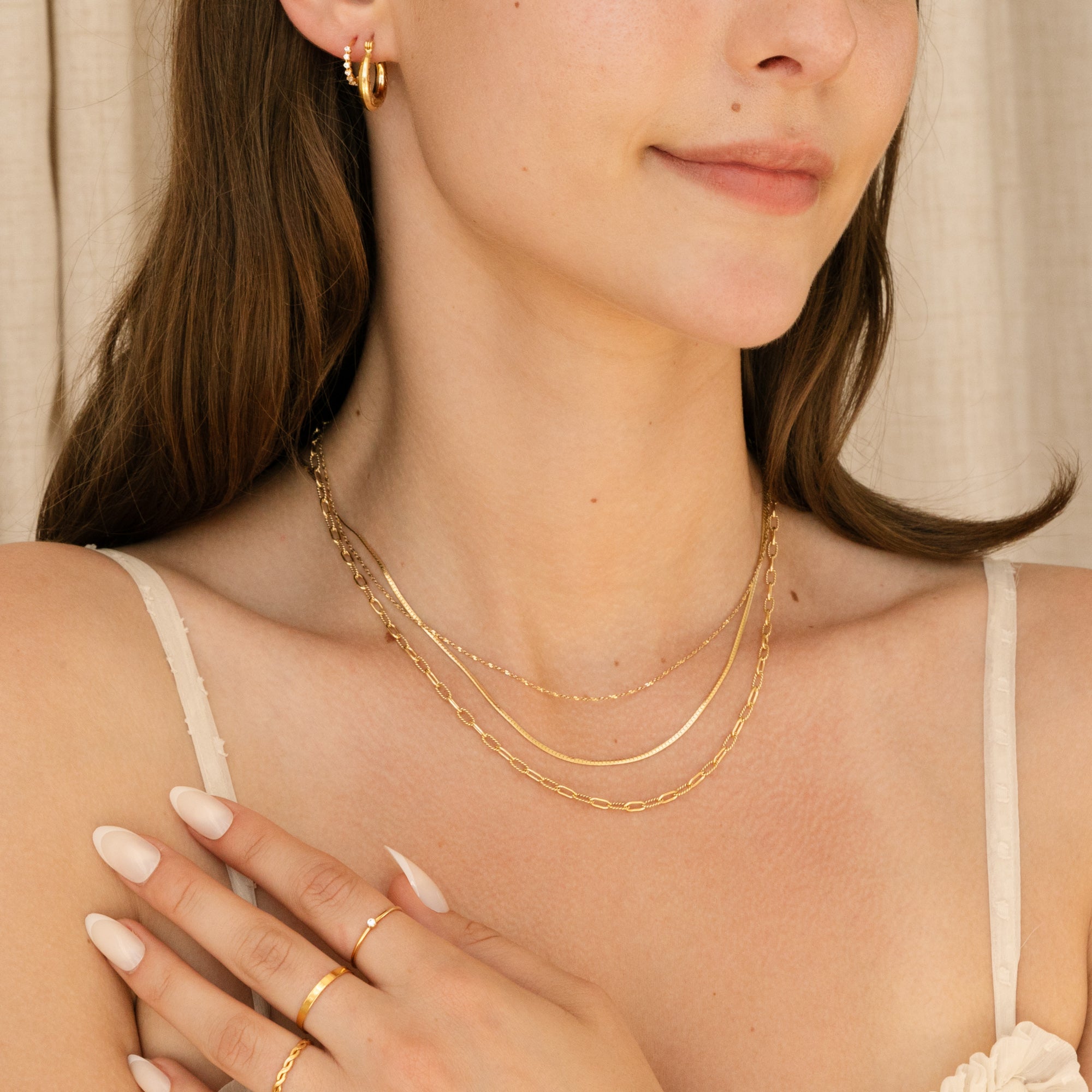 Dainty Herringbone Necklace