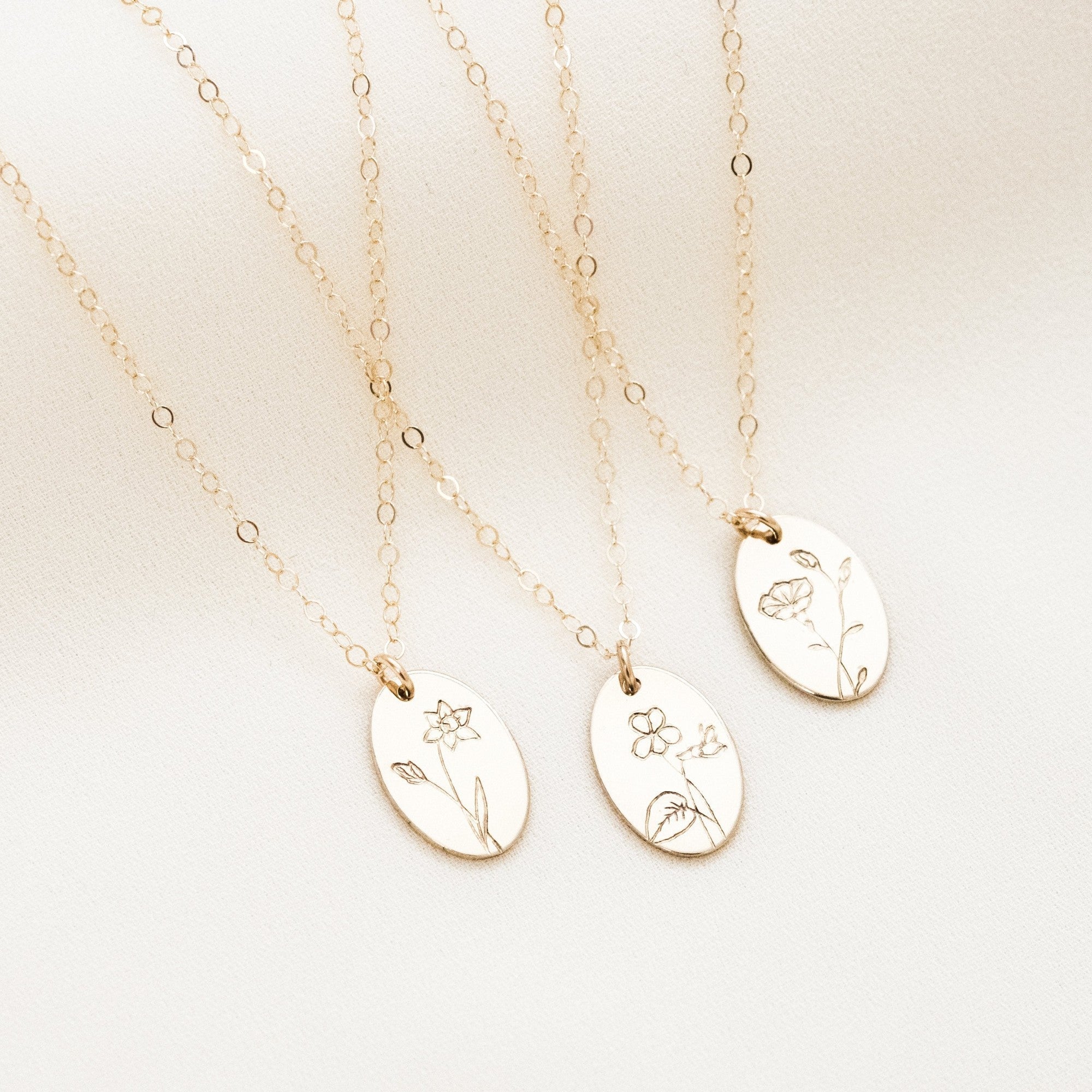 Birth Flower Necklace
