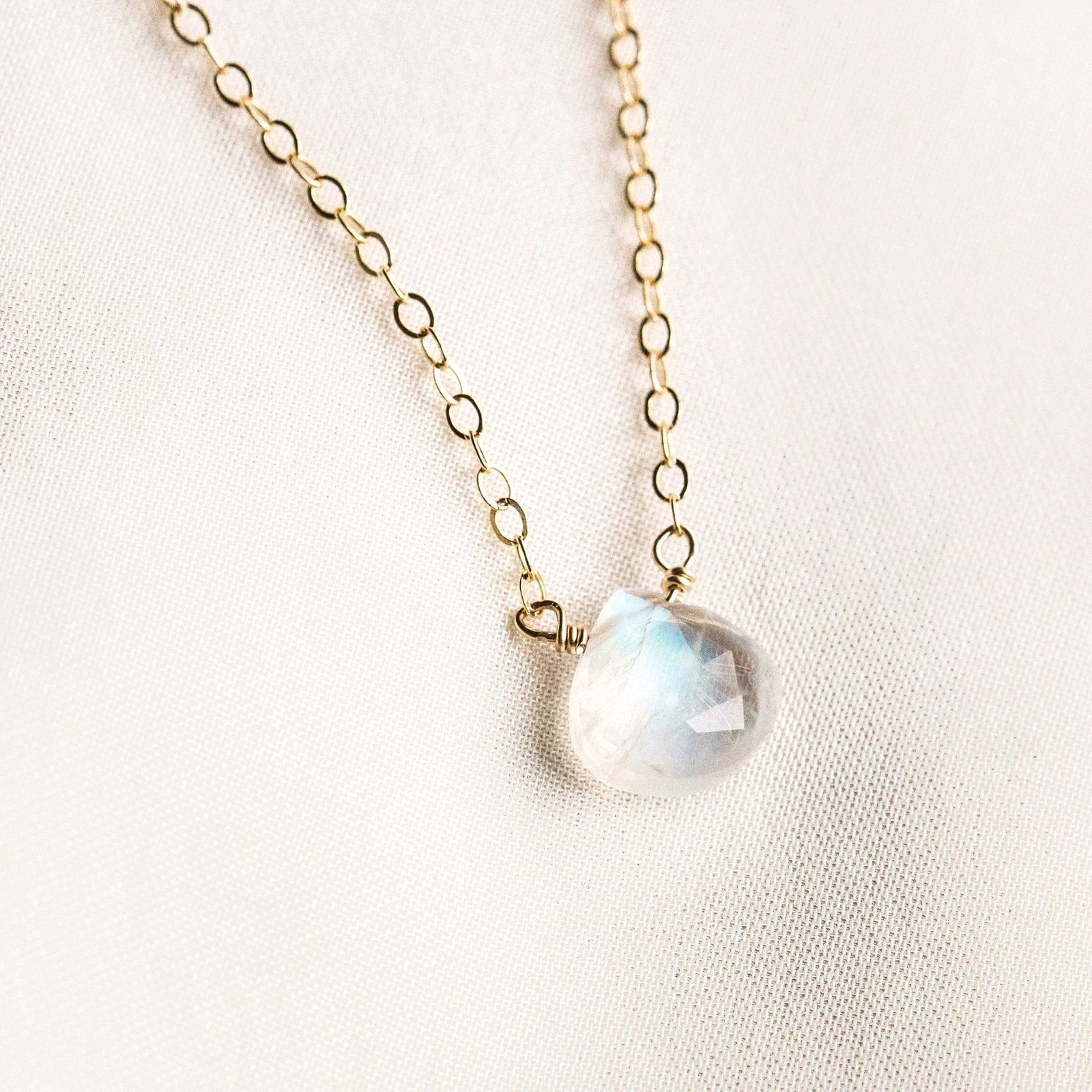 Dainty Moonstone Necklace