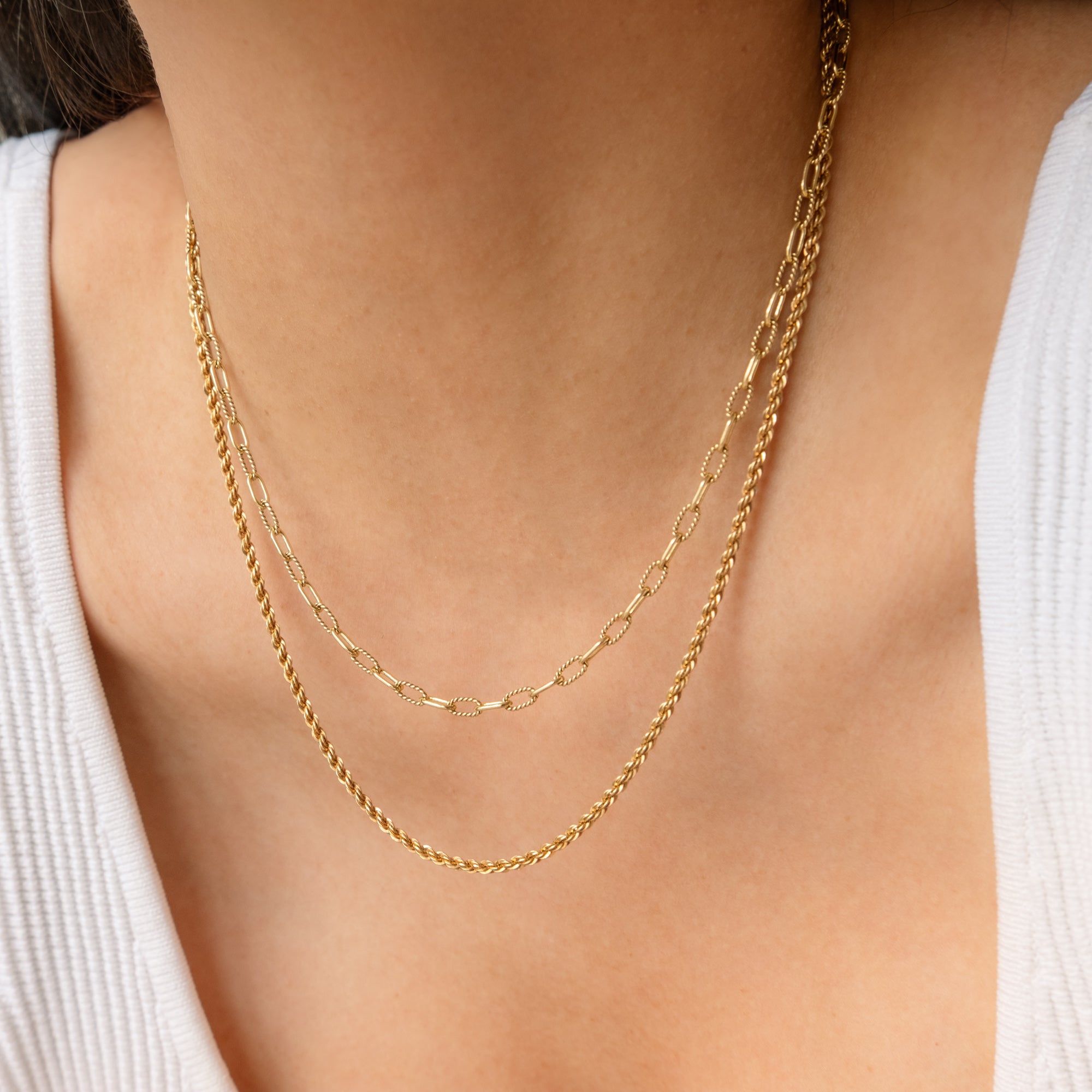 French Rope Chain Necklace