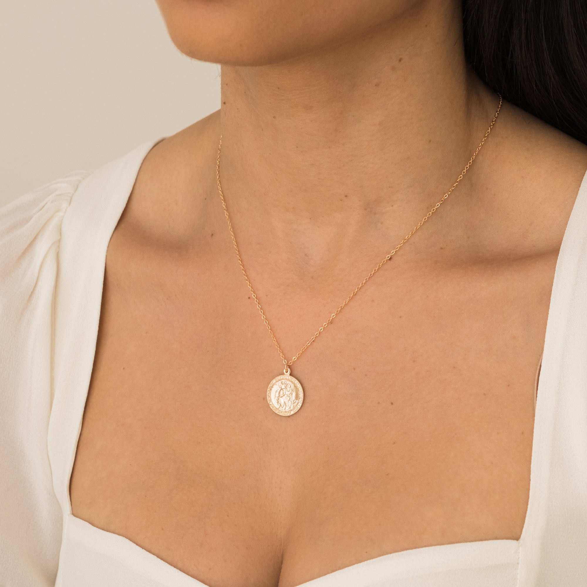 St. Christopher Medallion Necklace