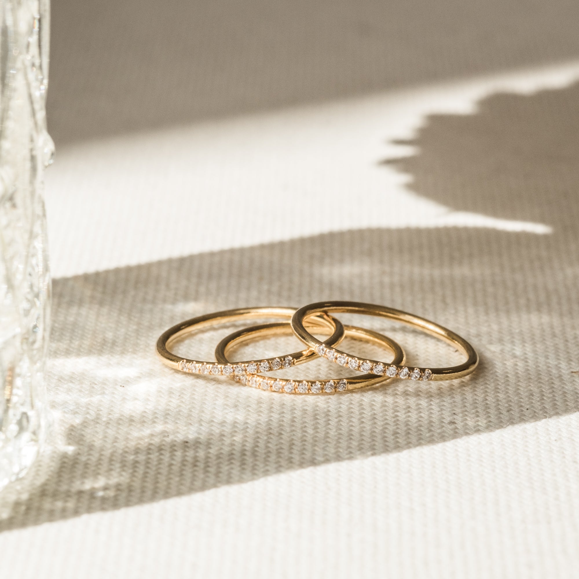 Pavé CZ Stacking Ring