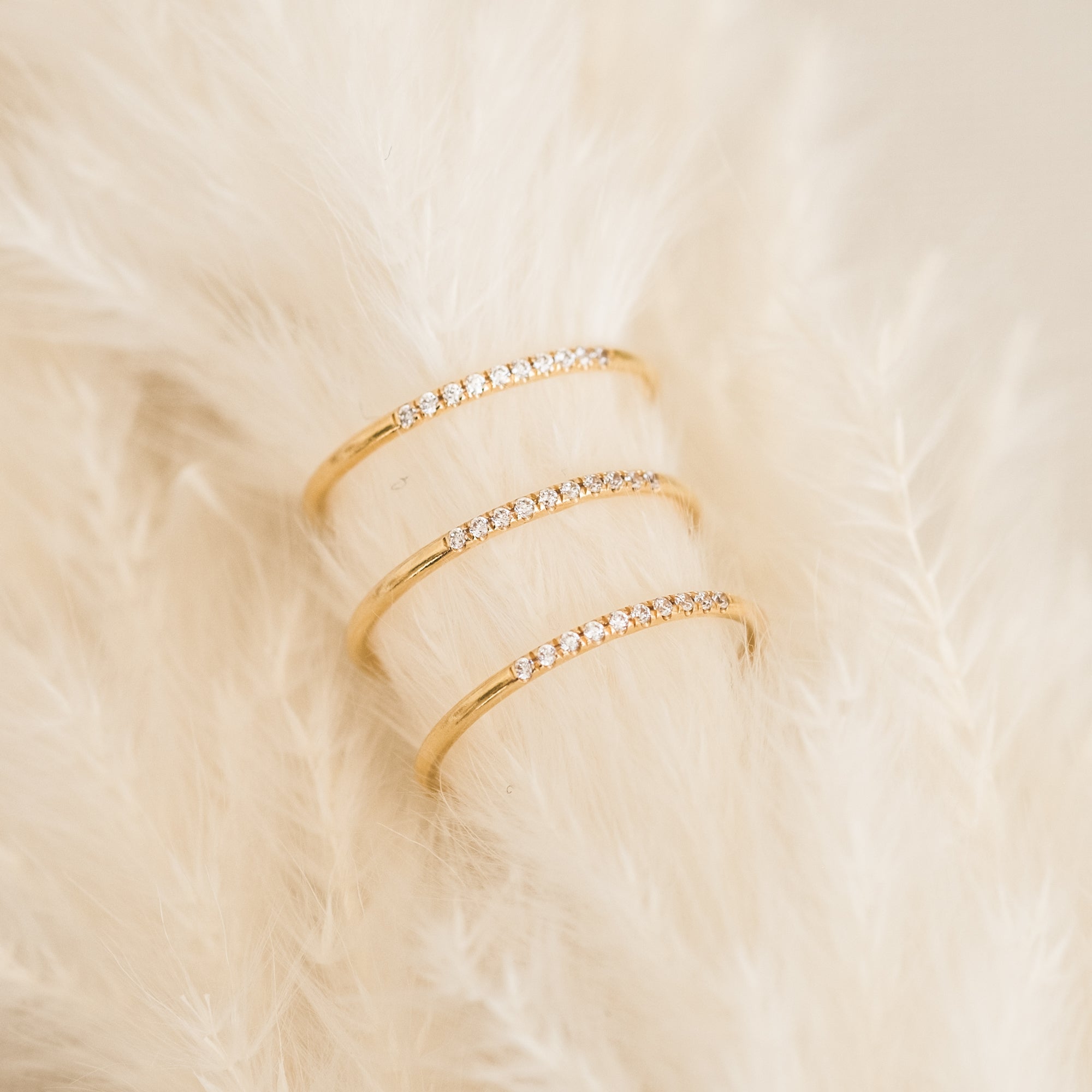 Pavé CZ Stacking Ring