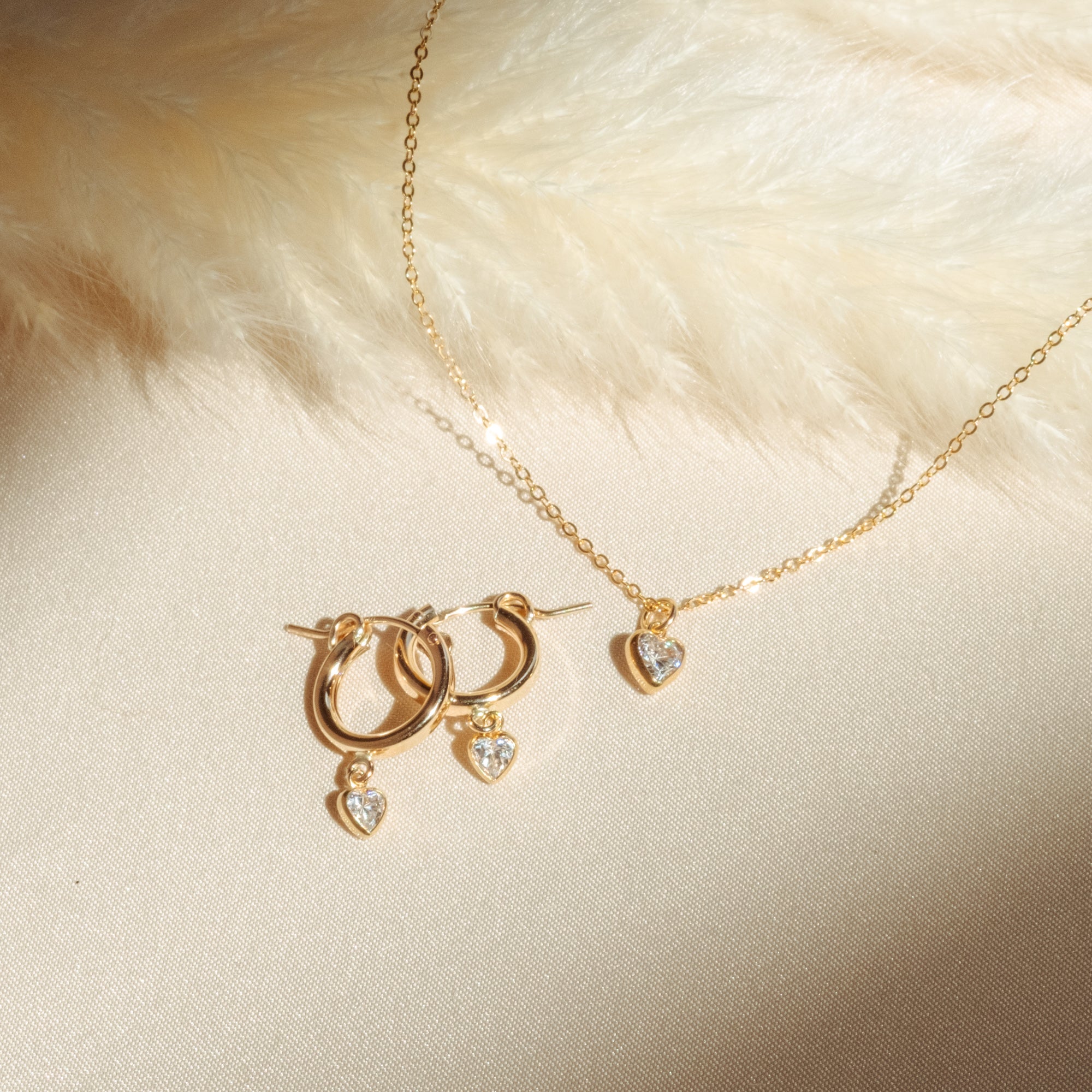 Tiny Heart CZ Necklace