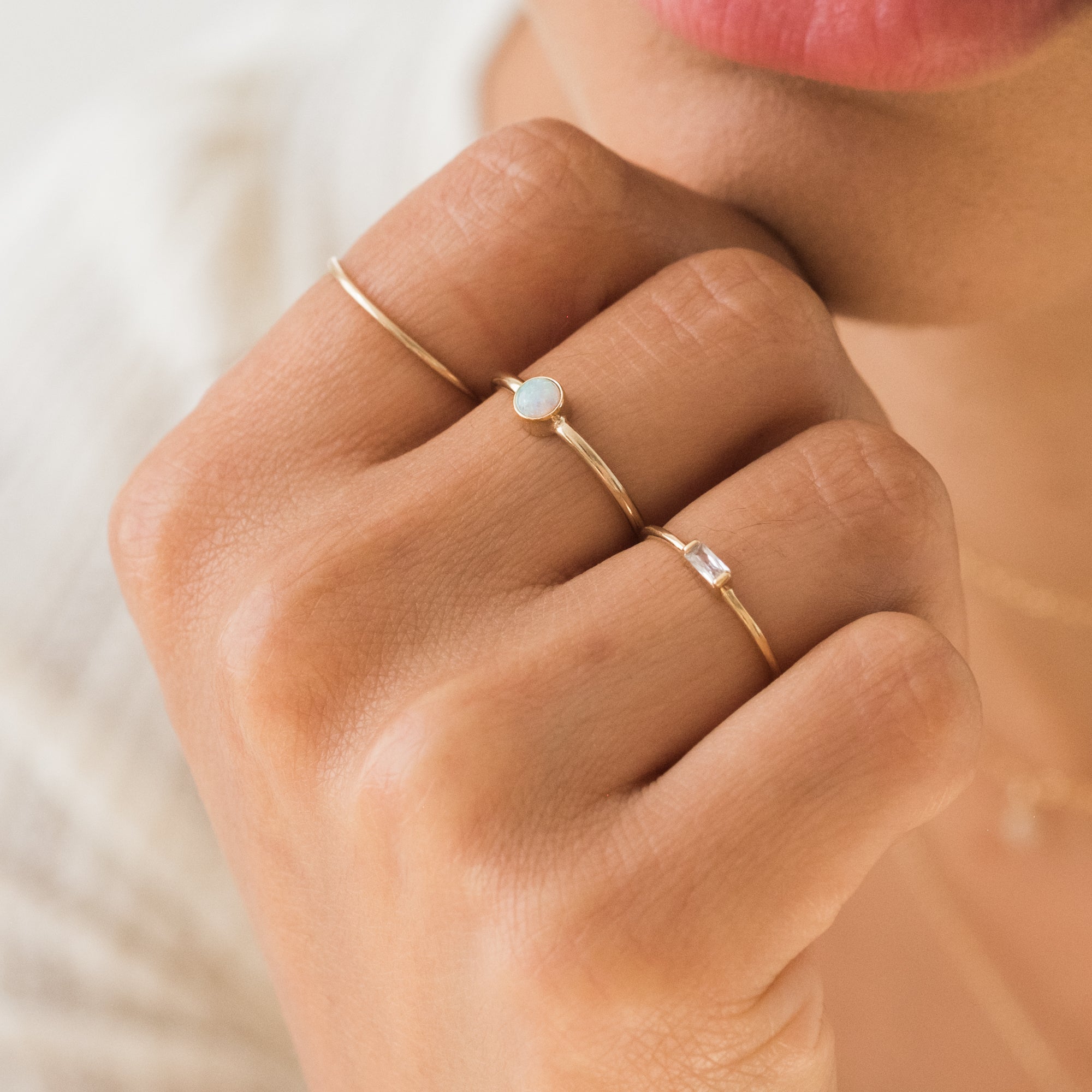Dainty Baguette Ring