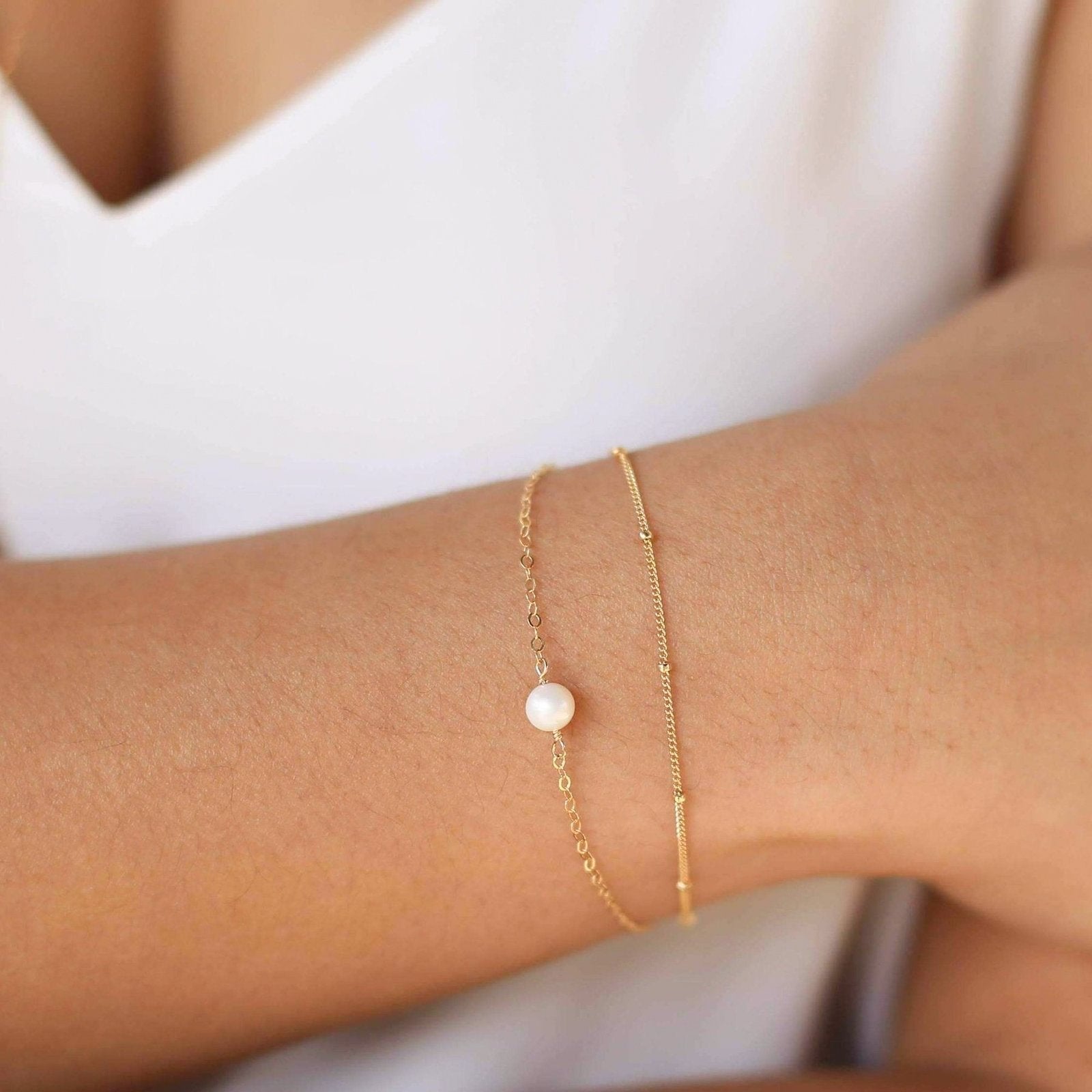 Dainty Satellite Chain Bracelet