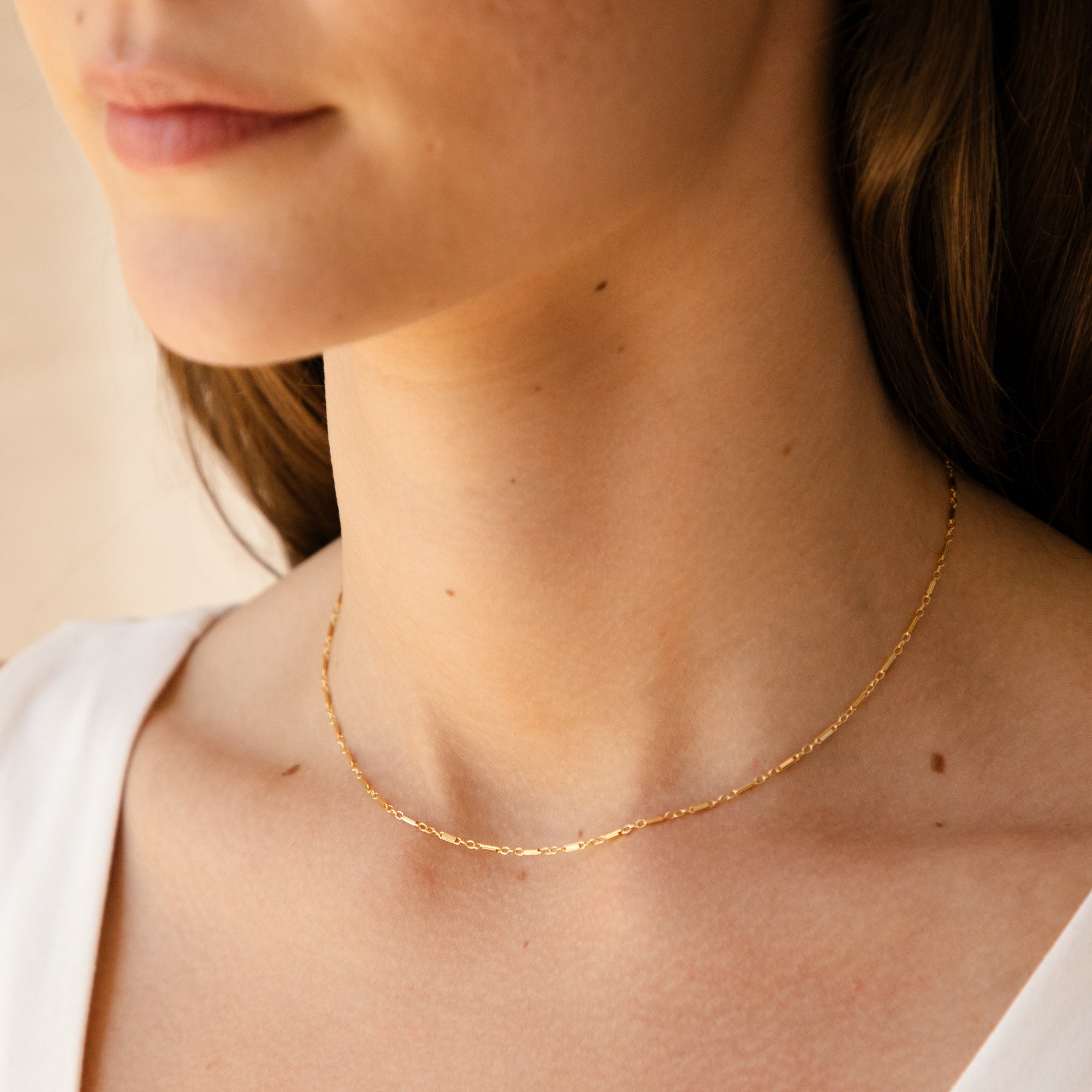 Dainty Shimmer Chain Necklace