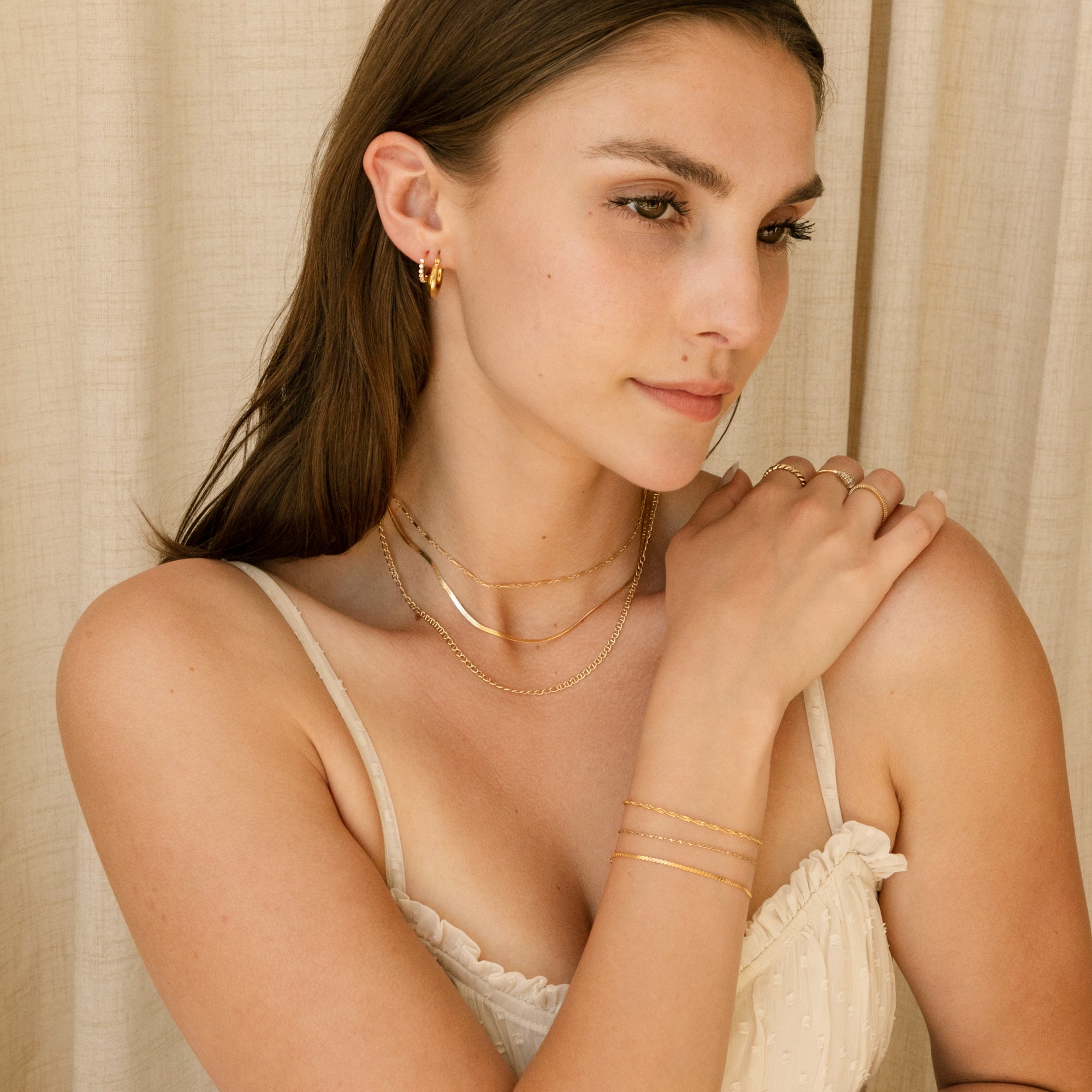 Dainty Shimmer Chain Necklace