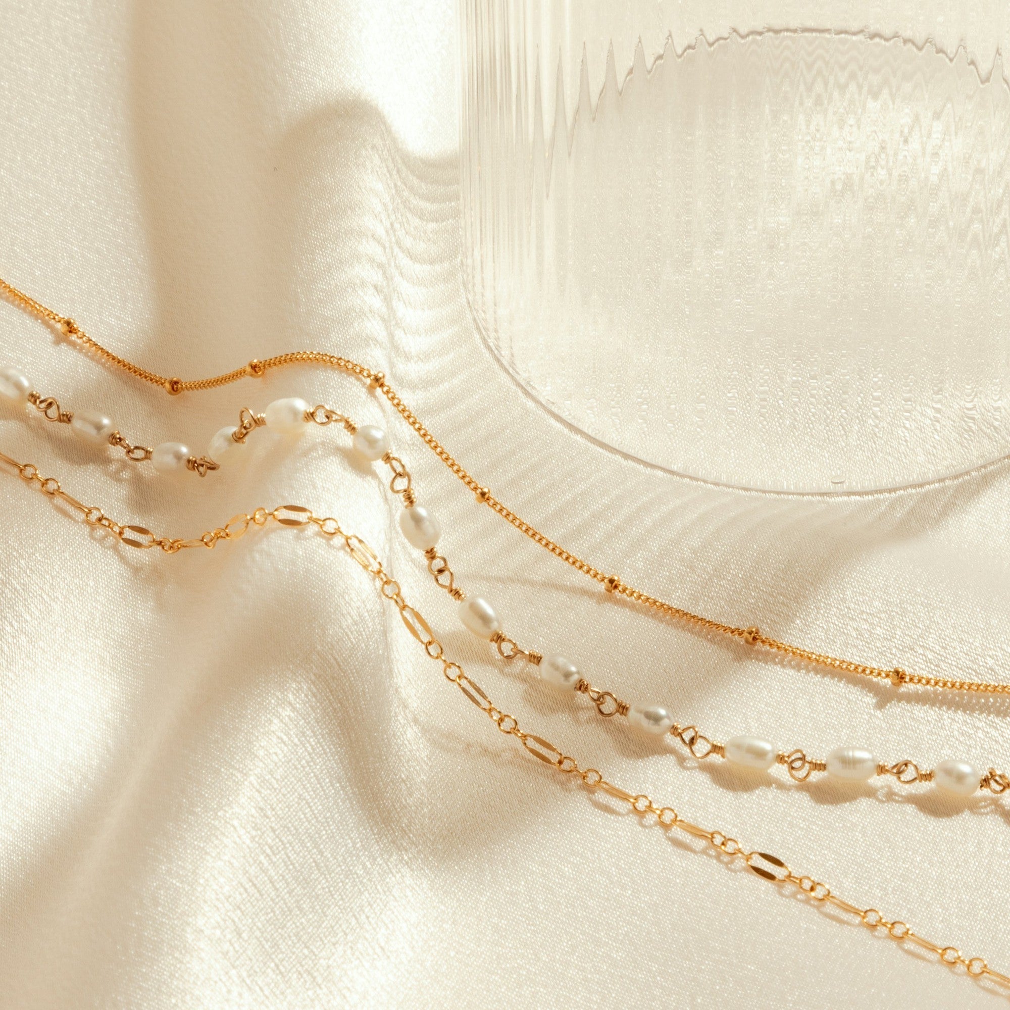 Dainty Bracelet Chain Set