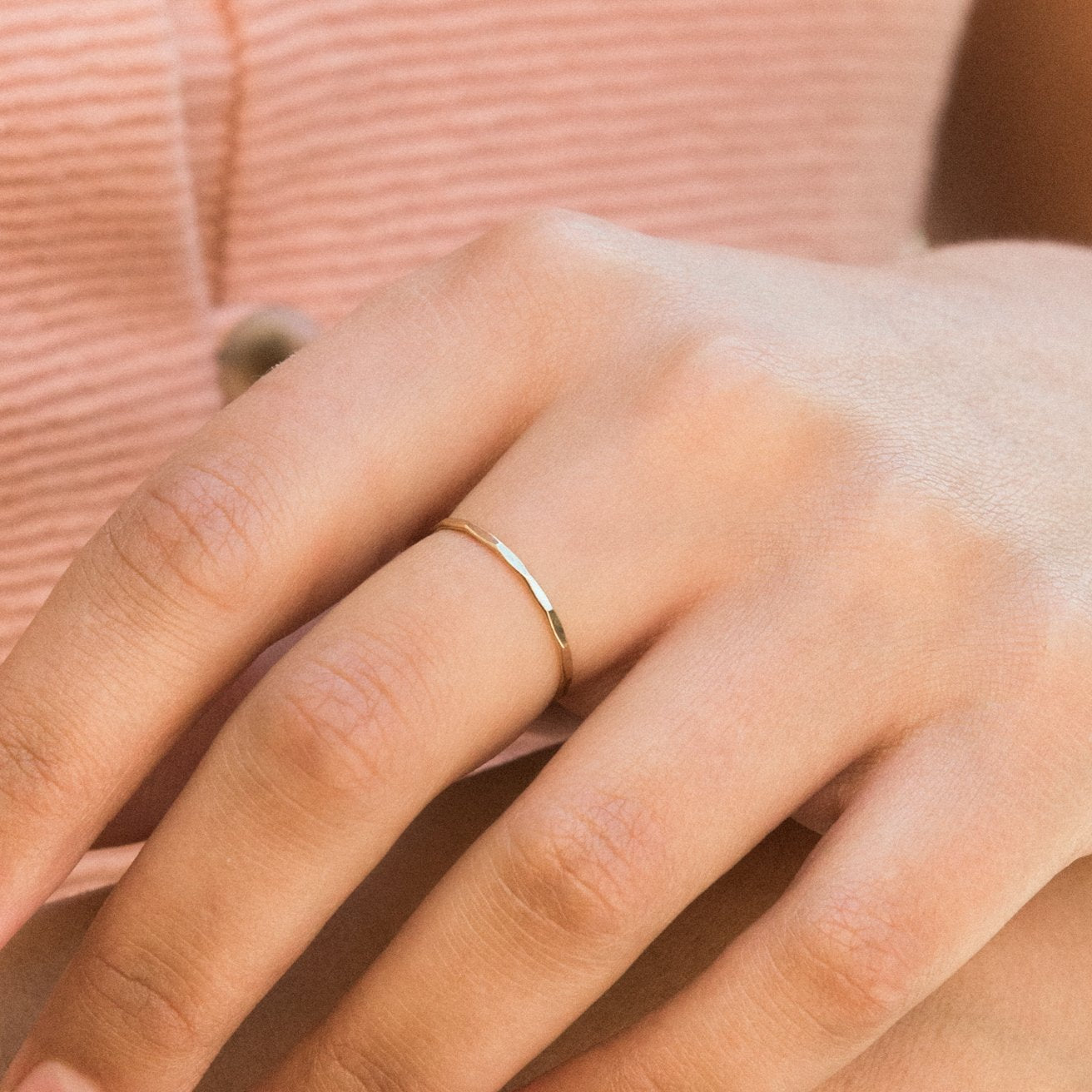 Dapped Stacking Ring