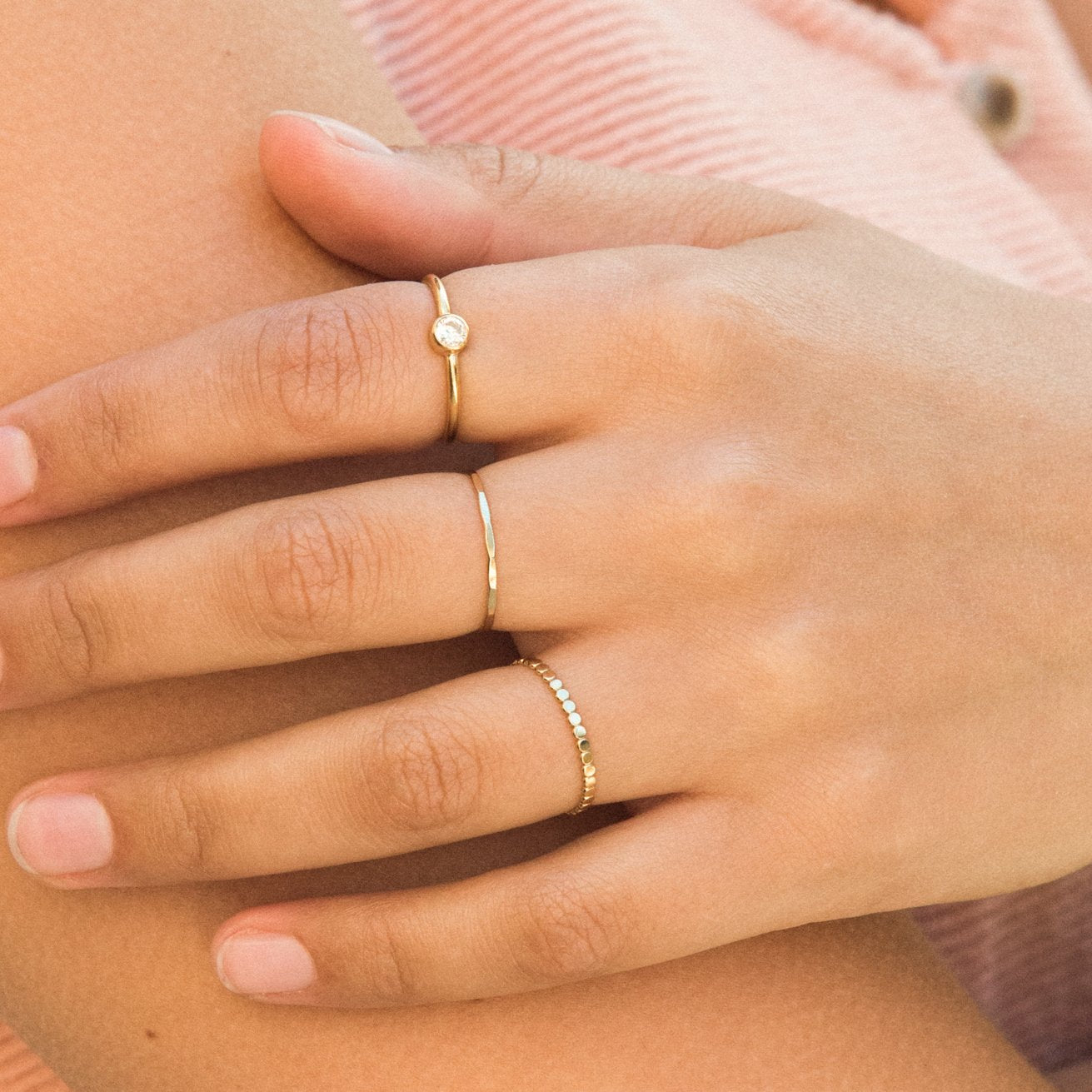 Dapped Stacking Ring