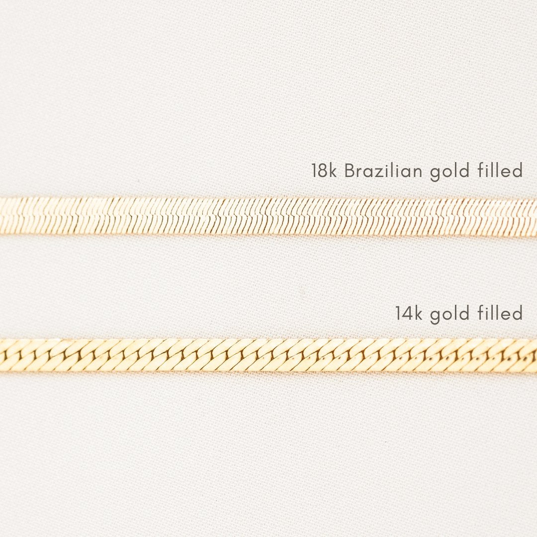 Gold Herringbone Bracelet