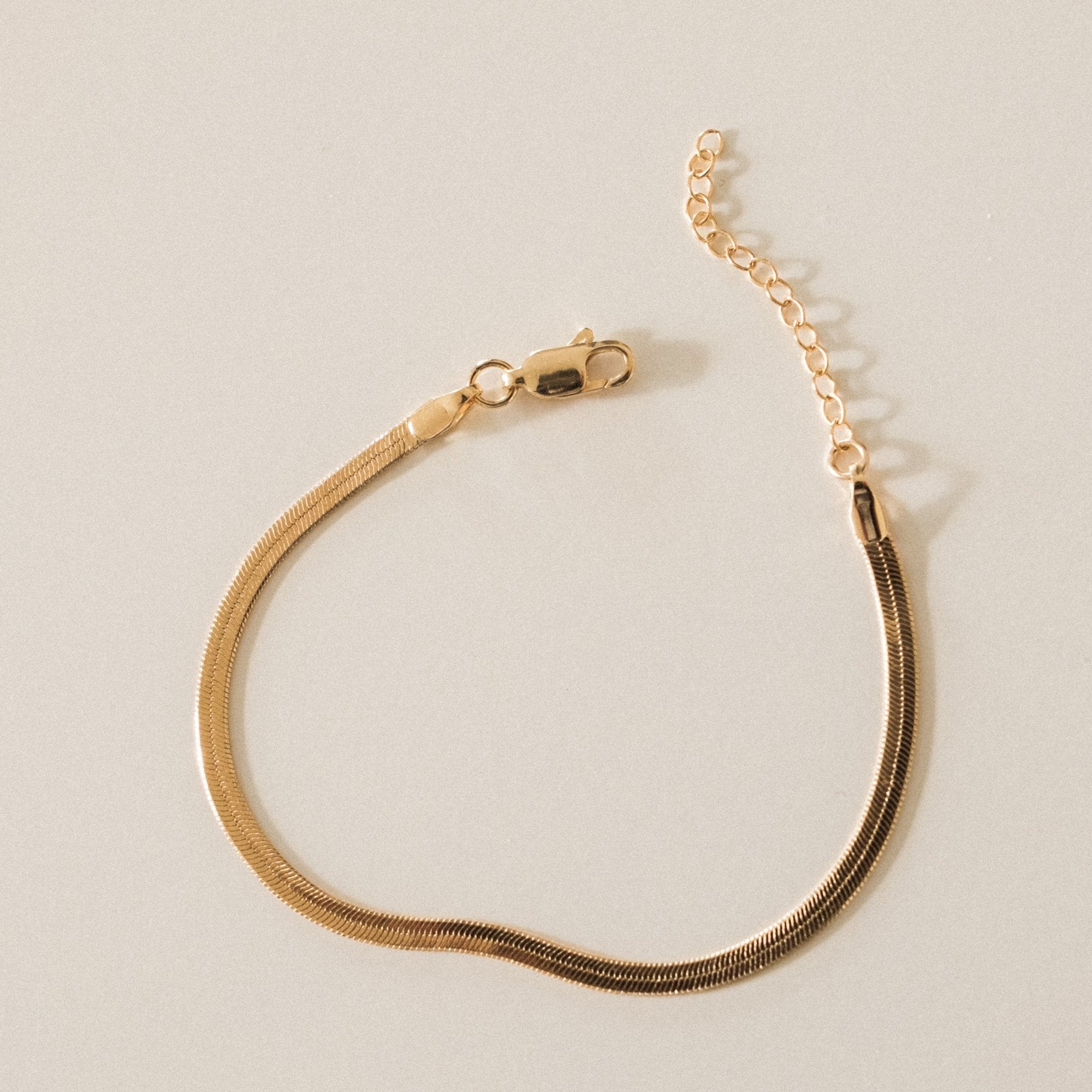 Gold Herringbone Bracelet