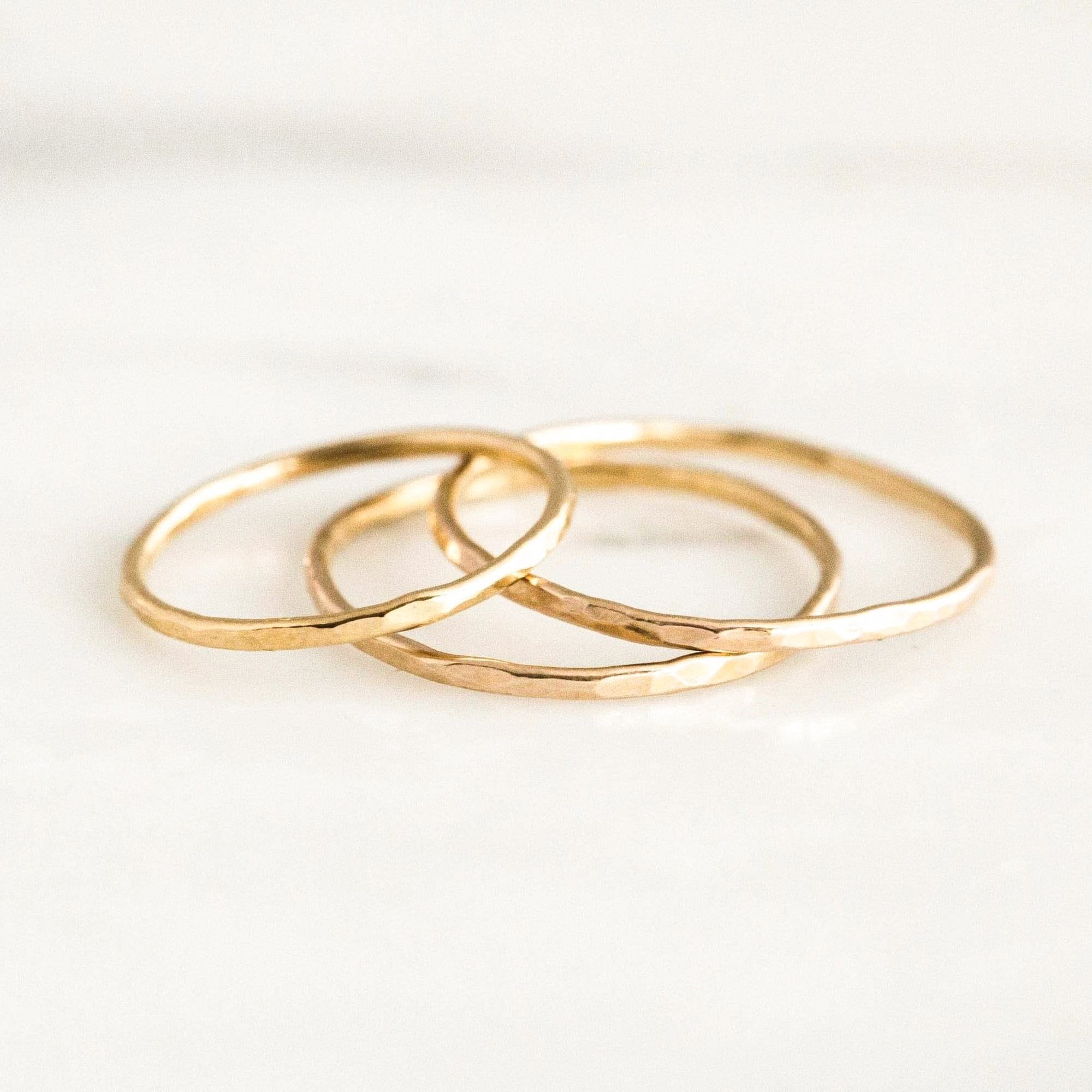 Hammered Stacking Ring