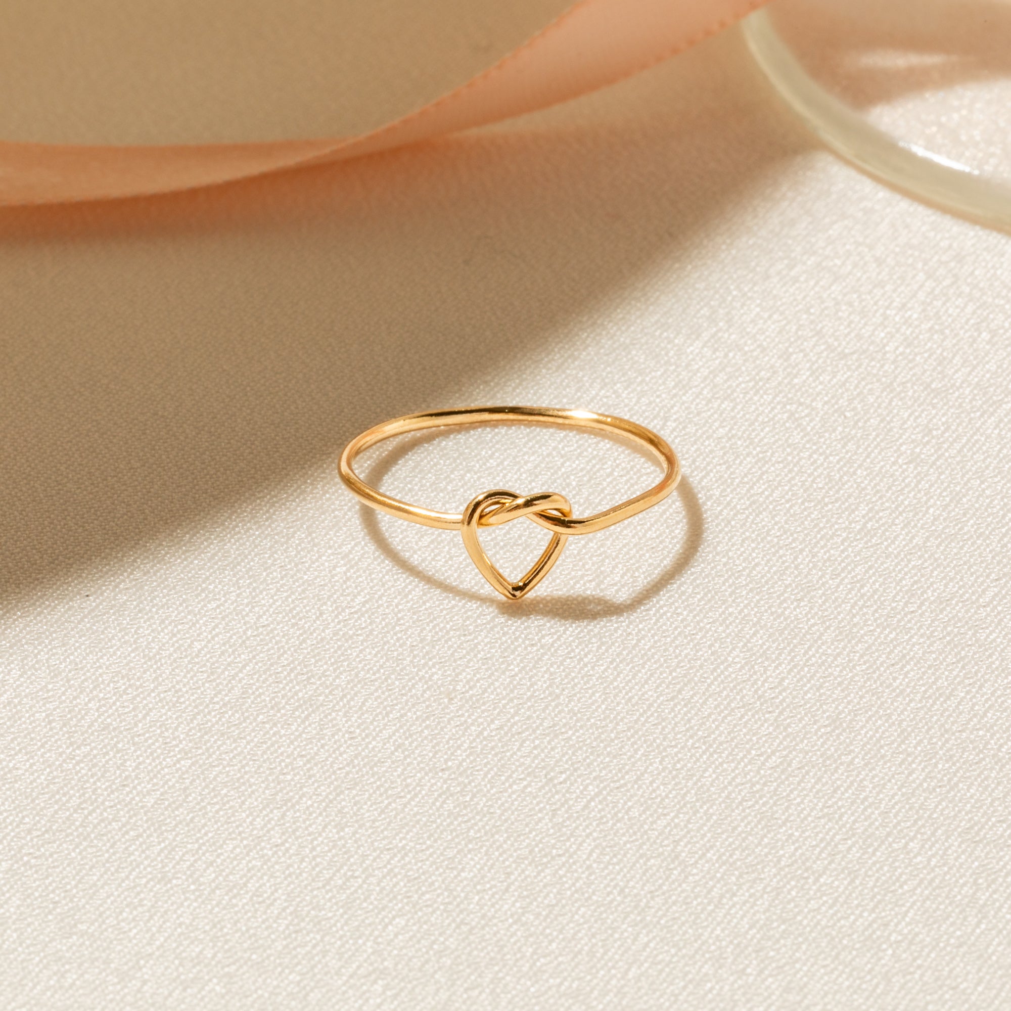 Heart Love Knot Ring