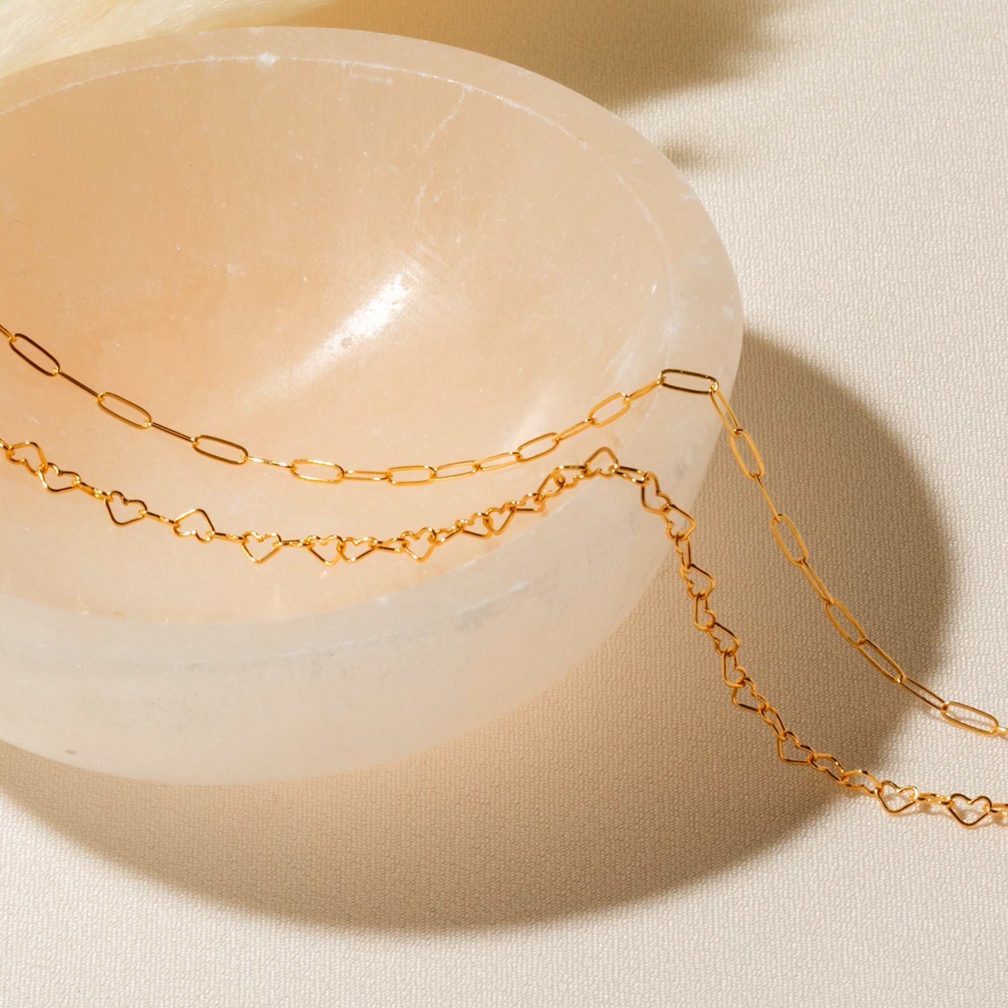 Dainty Heart Chain Necklace