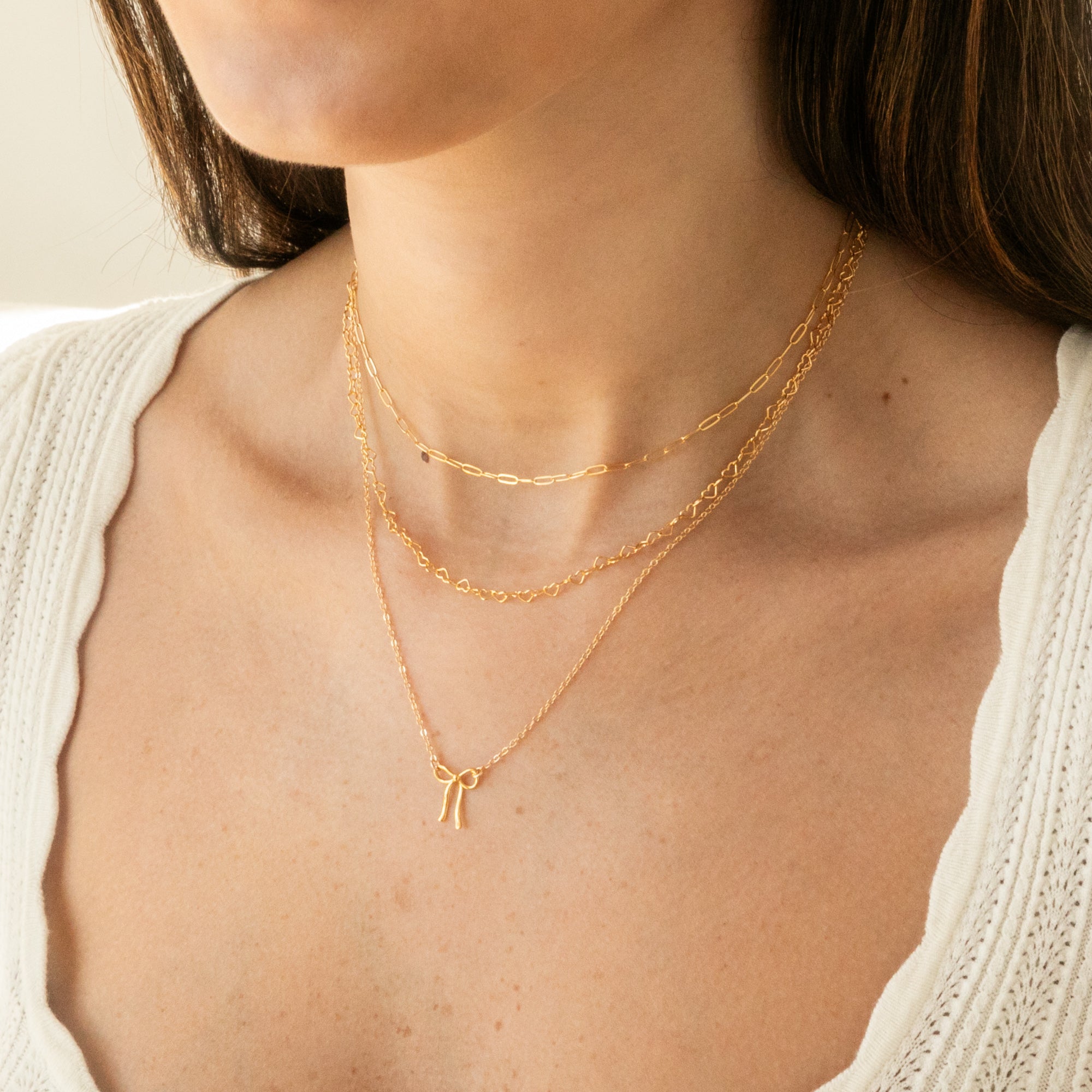 Dainty Heart Chain Necklace