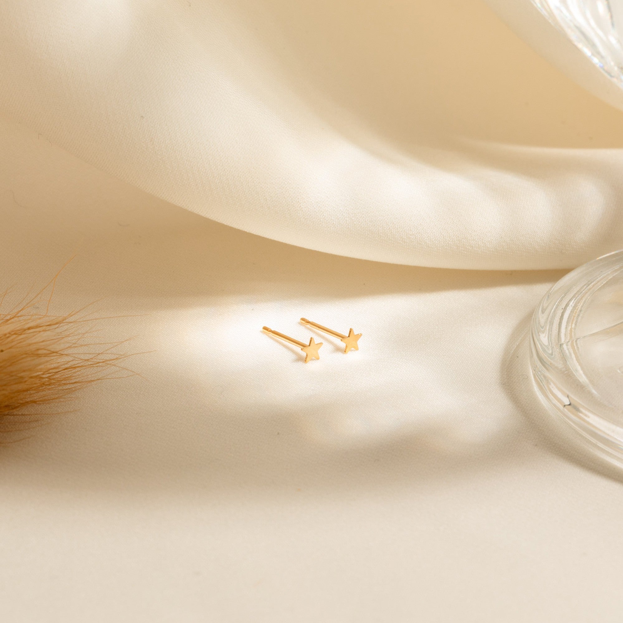 Tiny Star Stud Earrings