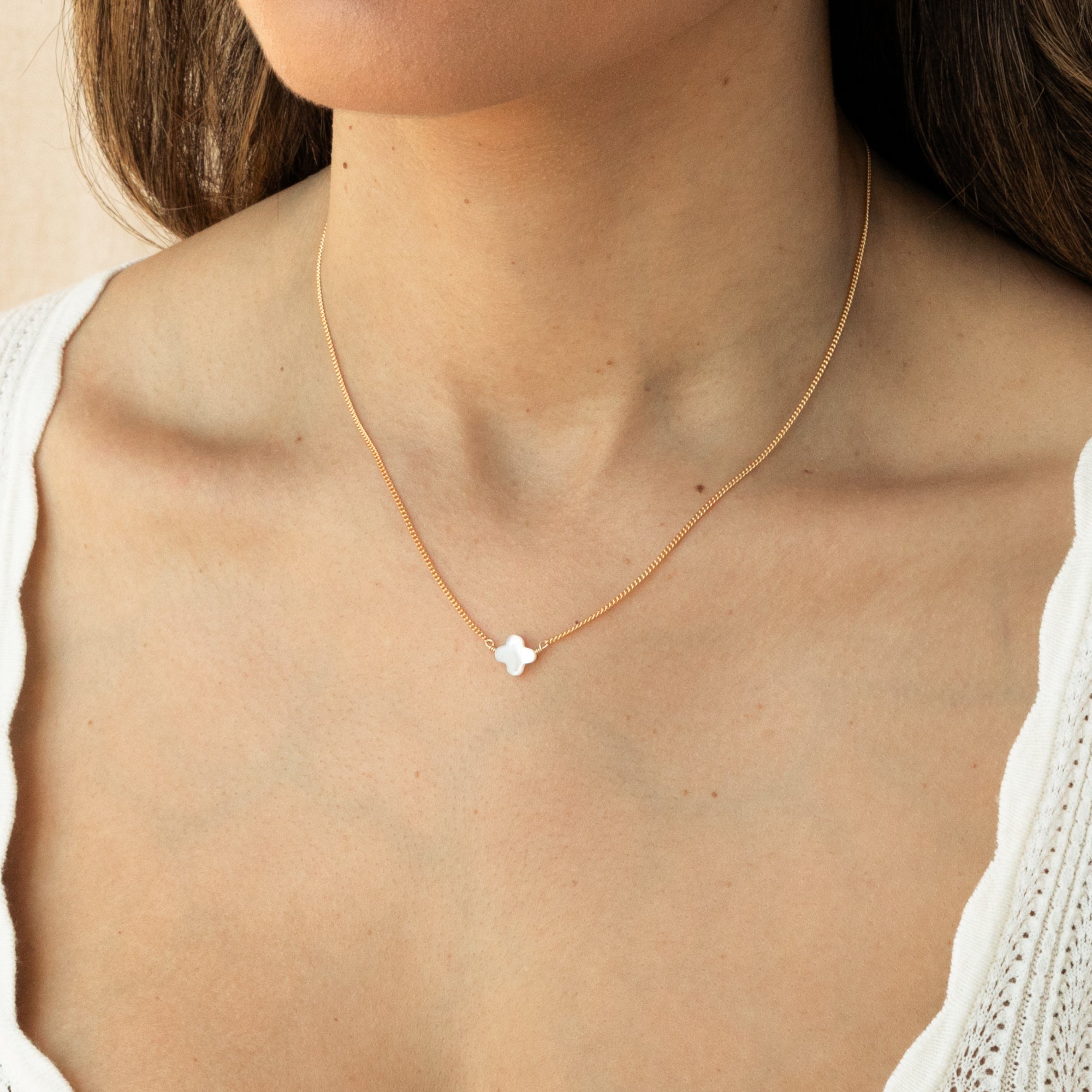 Pearl Clover Necklace