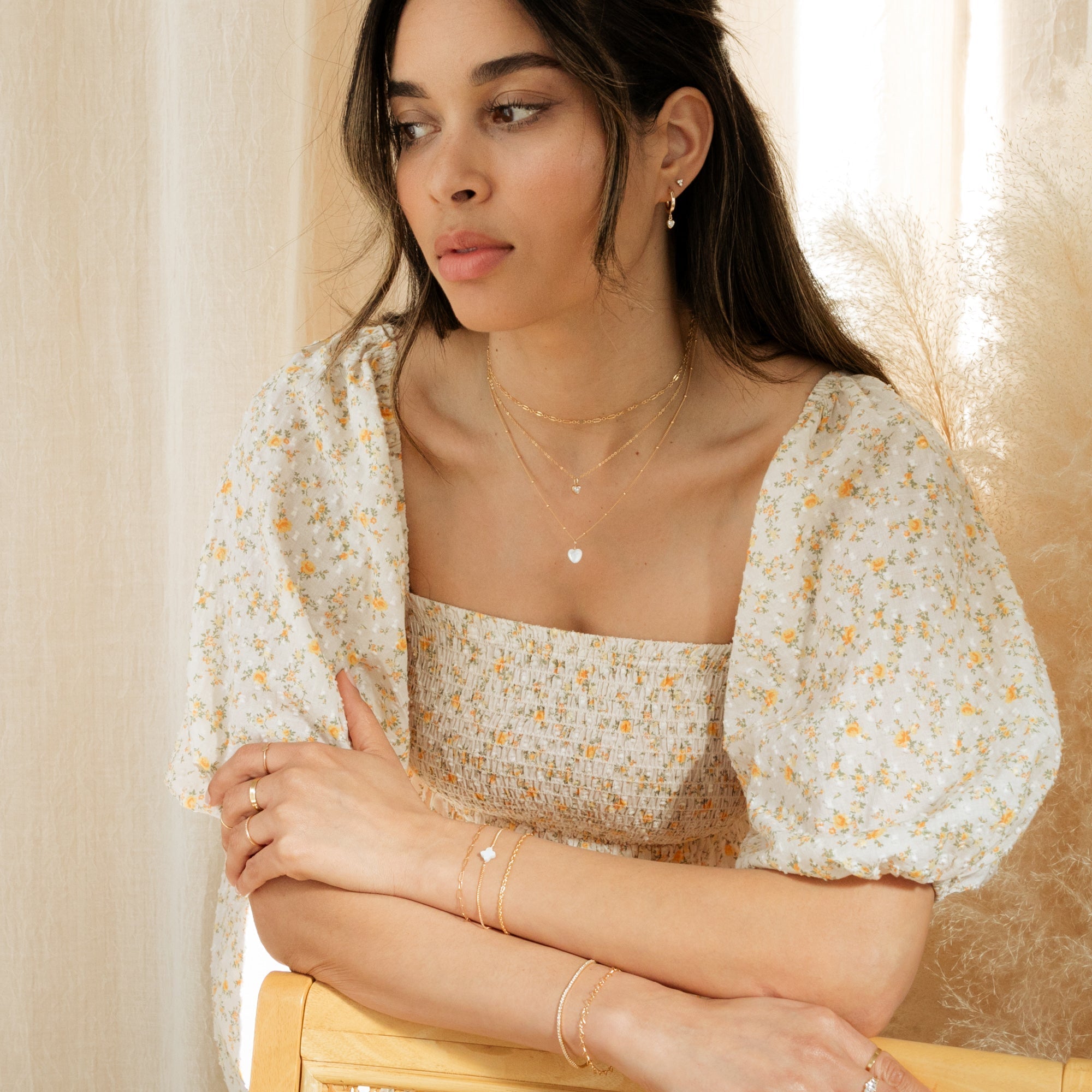 Tiny Heart CZ Necklace