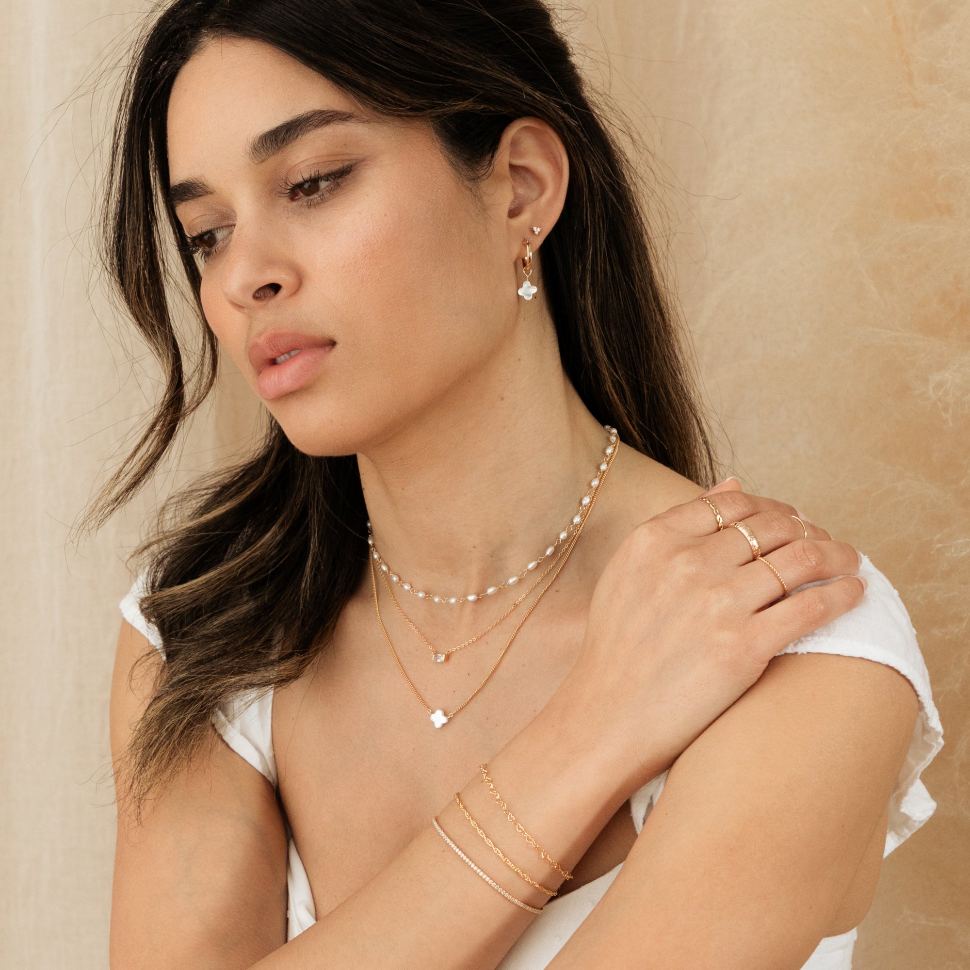 Pearl Clover Necklace