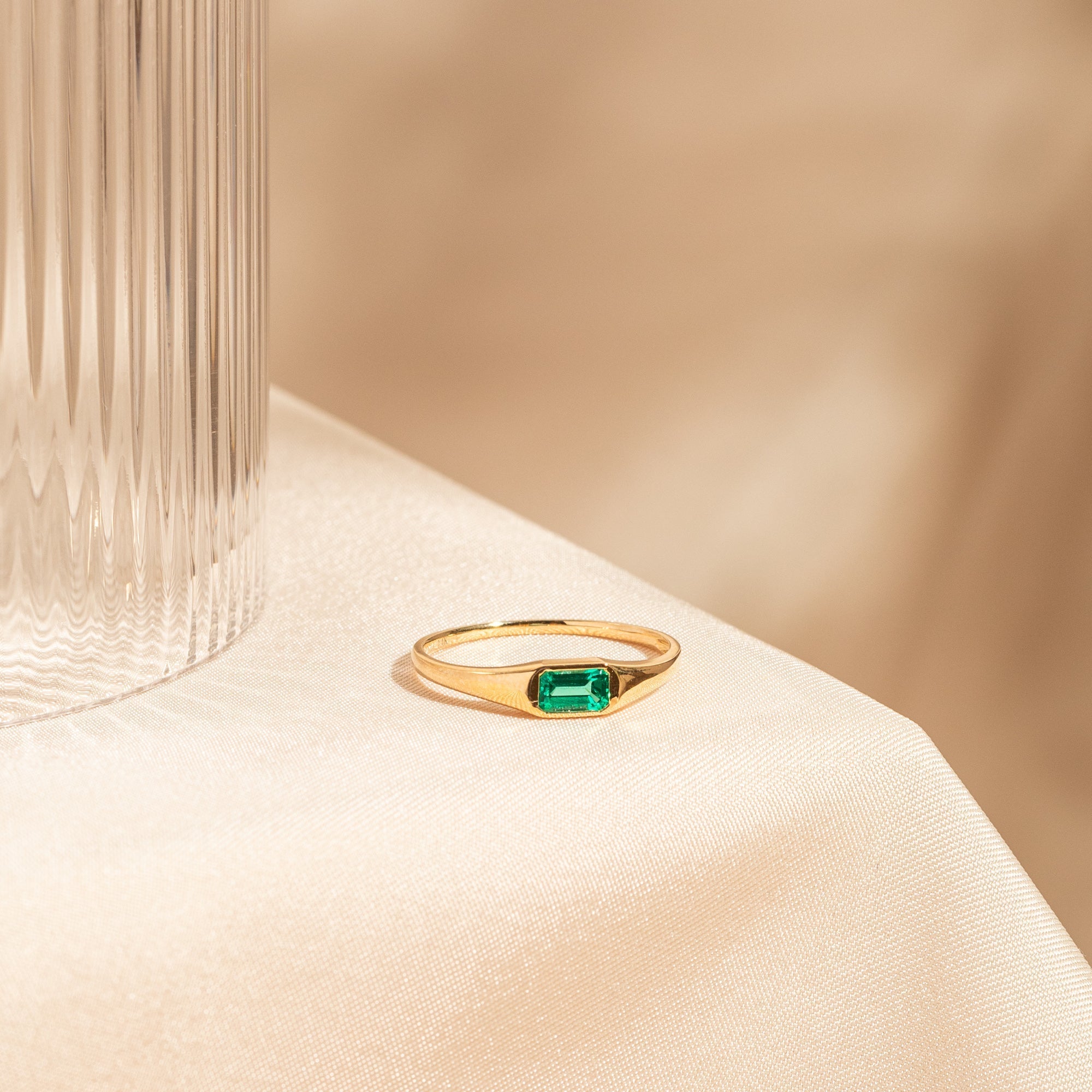 Emerald Signet Ring