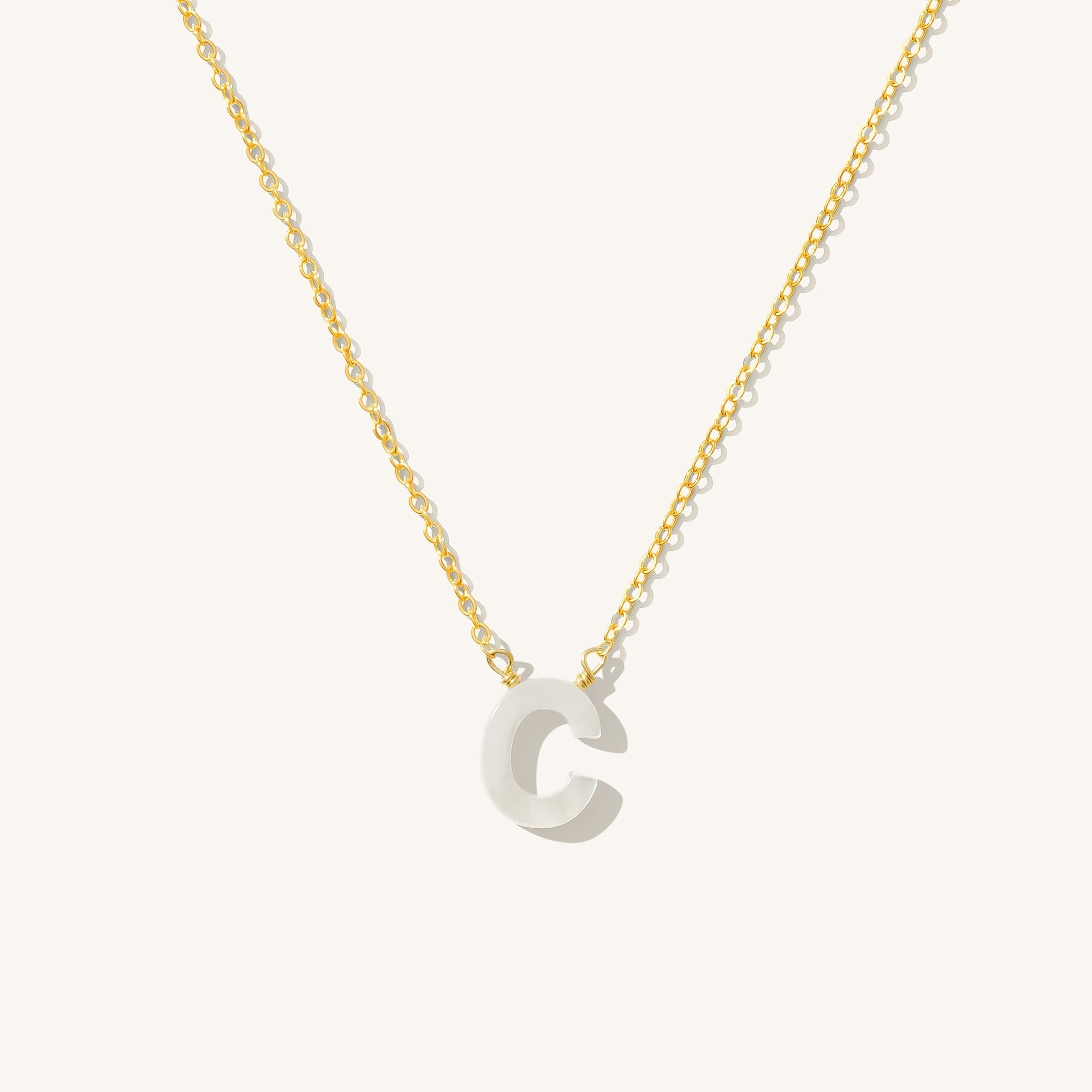 Pearl Initial Necklace