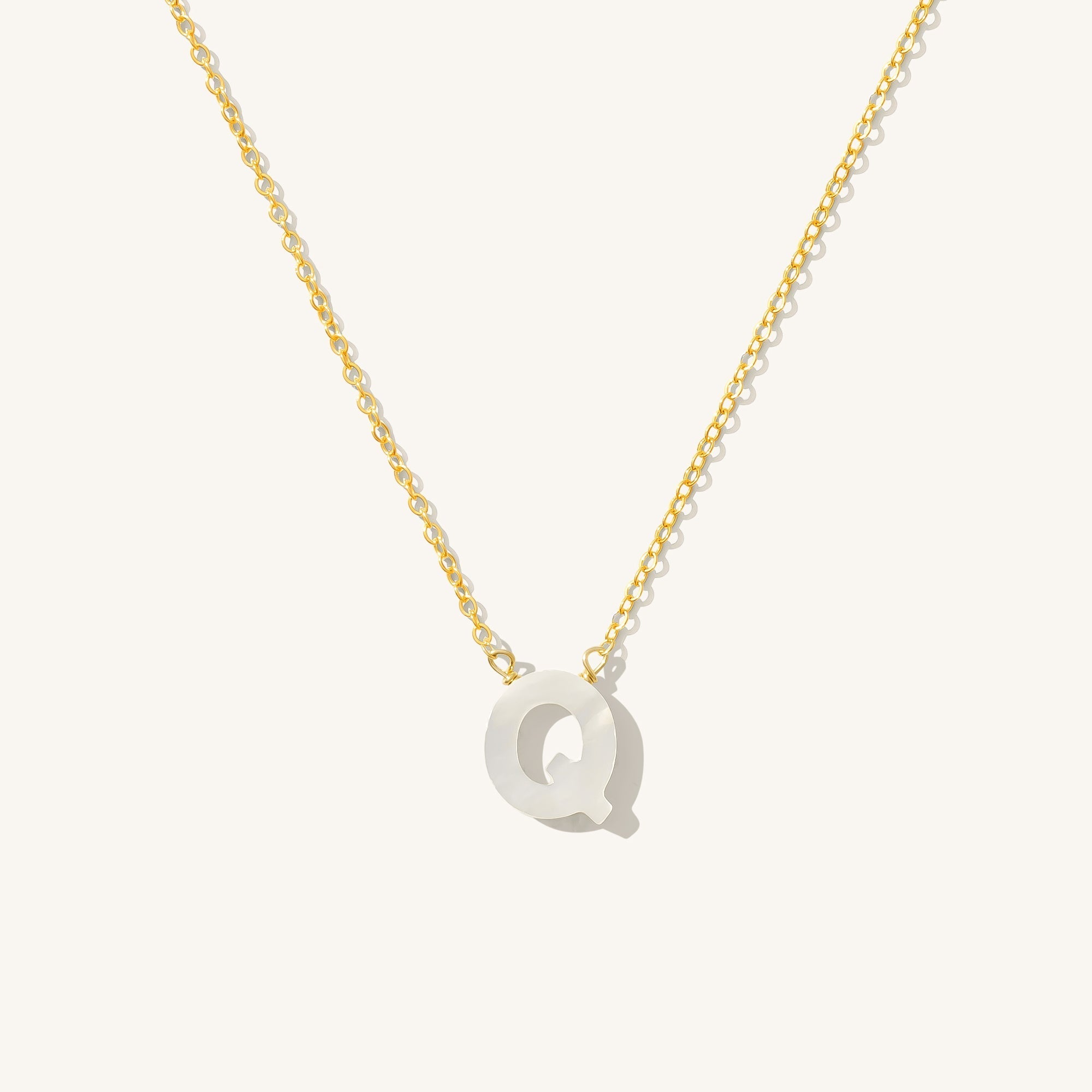Pearl Initial Necklace