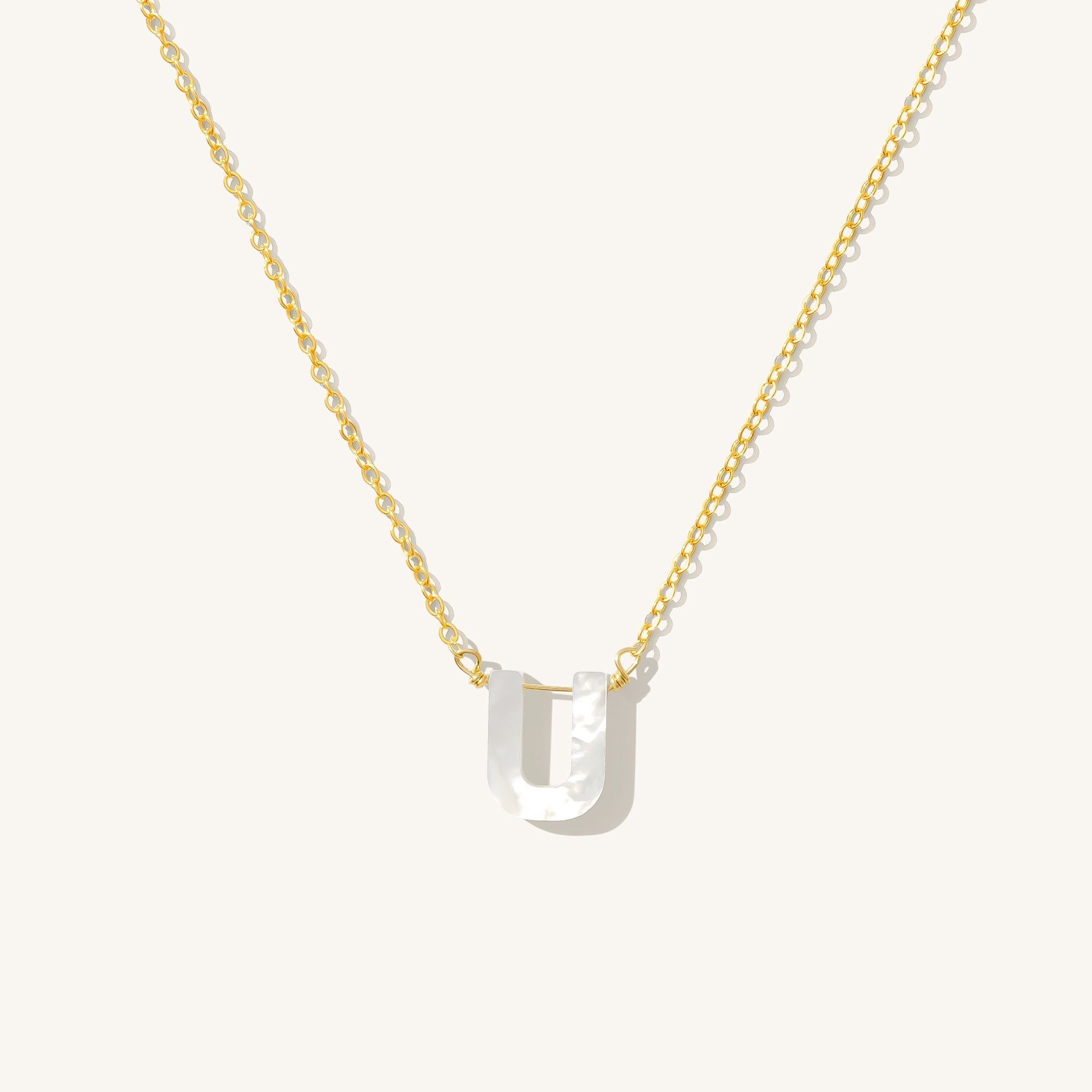 Pearl Initial Necklace