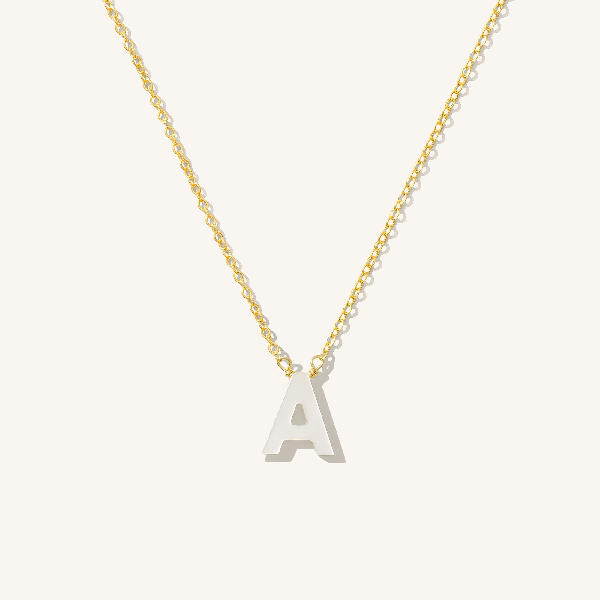 Pearl Initial Necklace