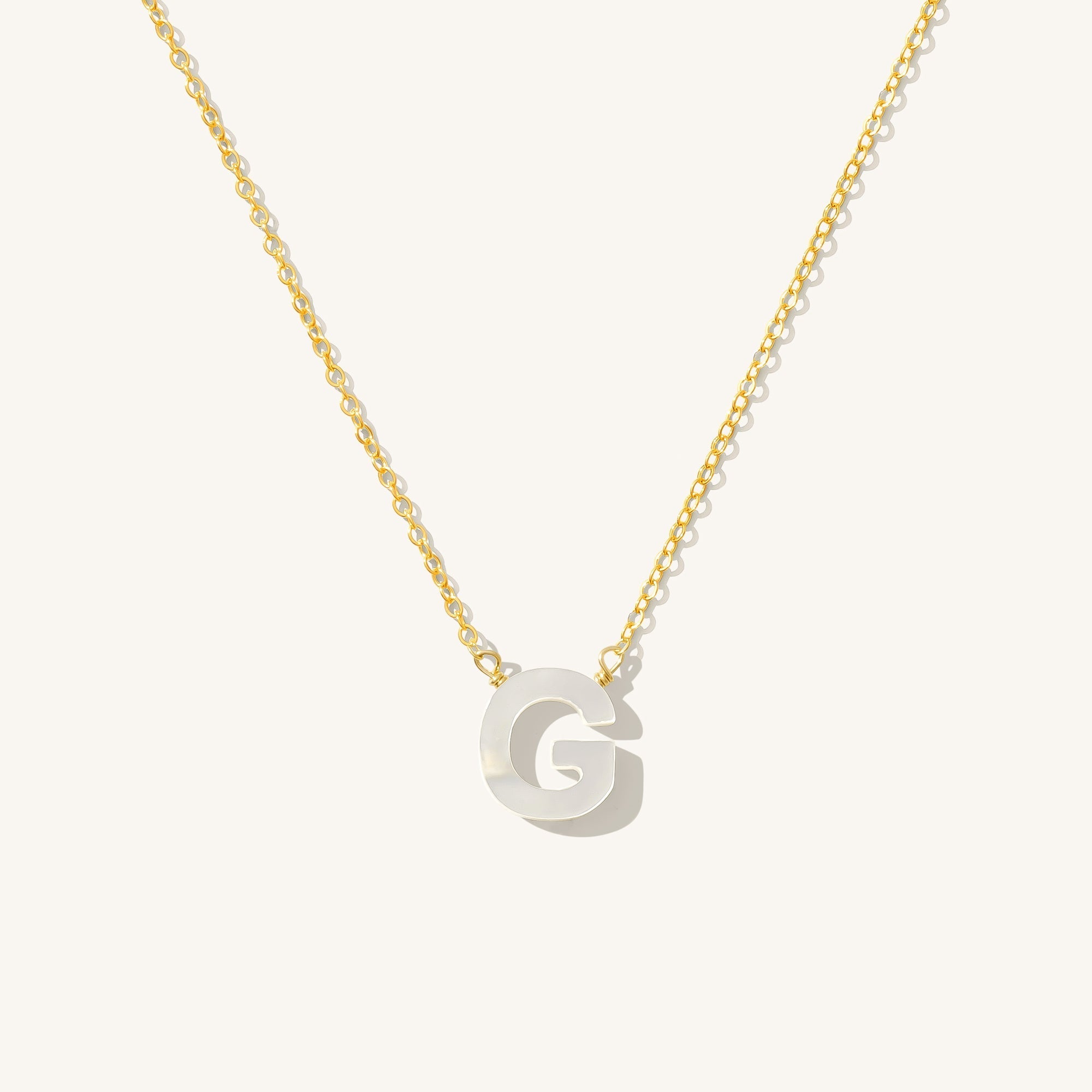 Pearl Initial Necklace