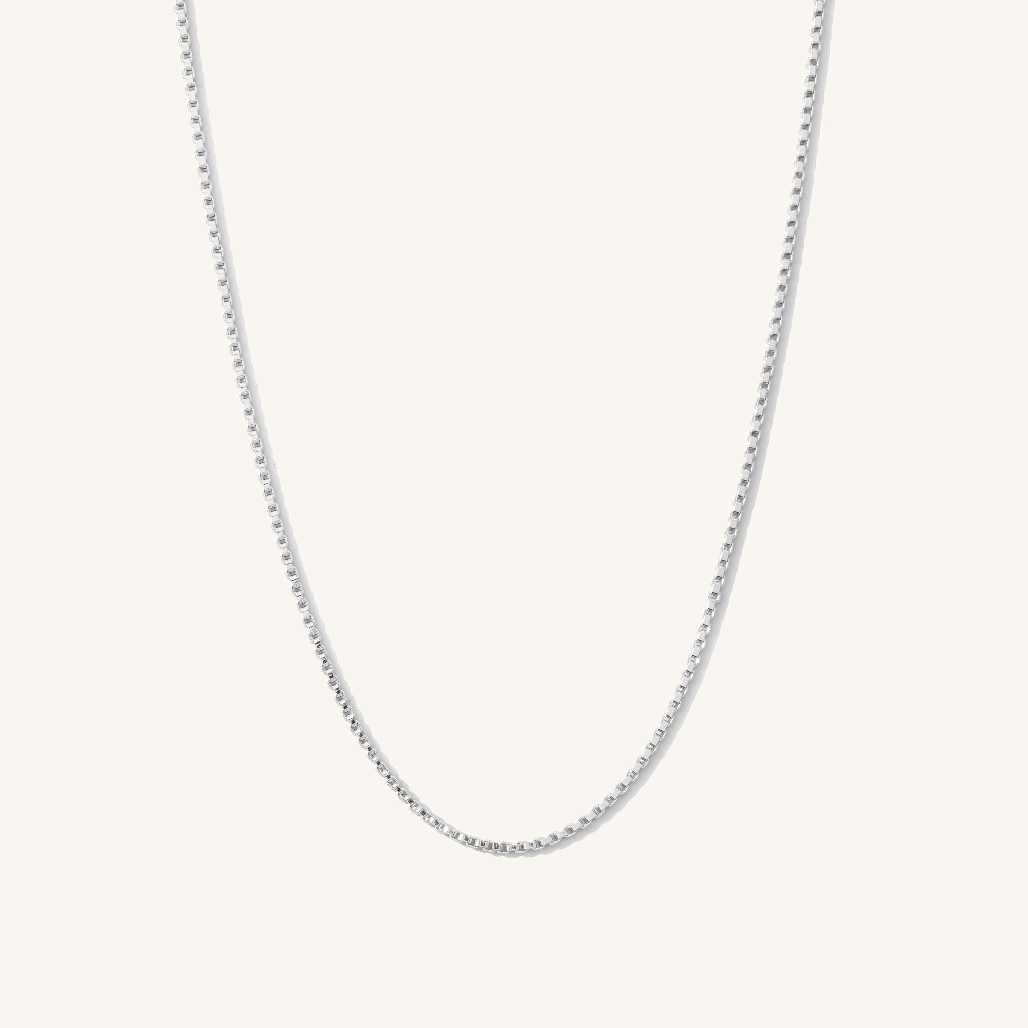 Thin Box Chain Necklace