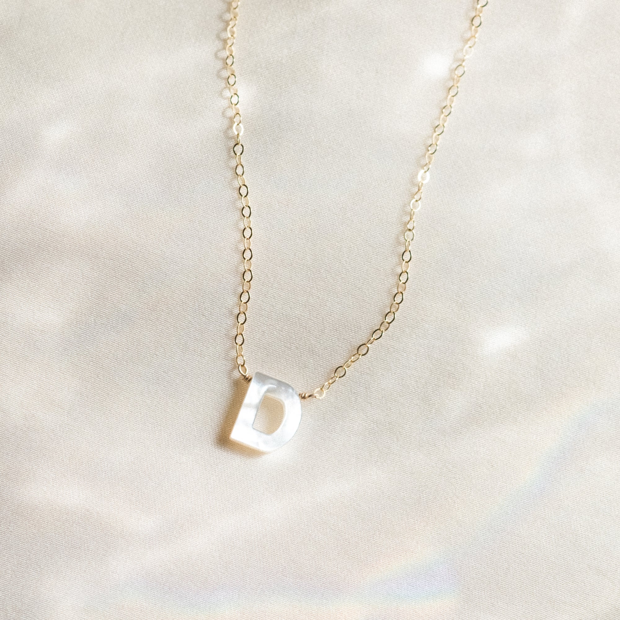 Pearl Initial Necklace