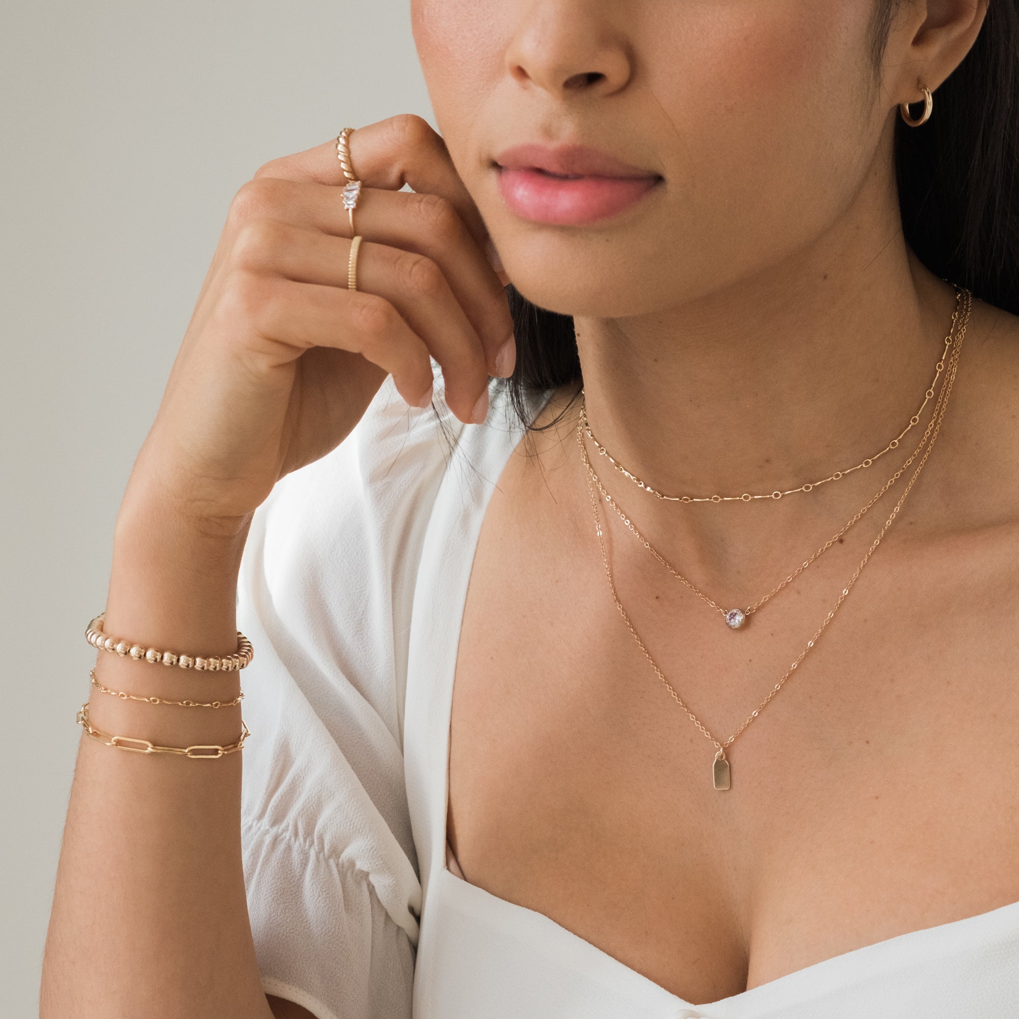 Ribbed Stacking Ring