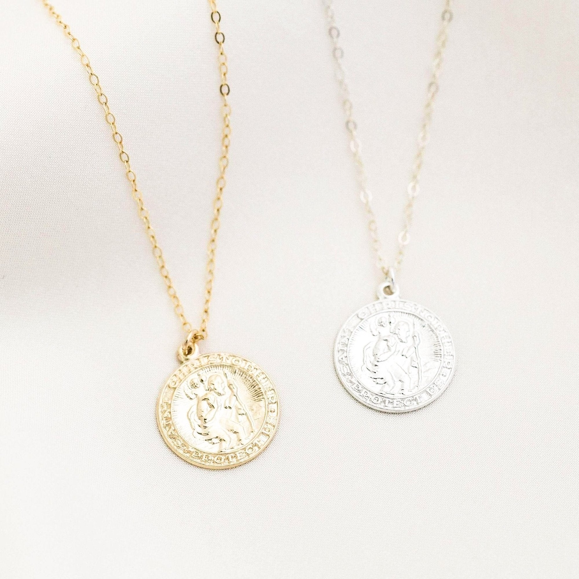 St. Christopher Medallion Necklace