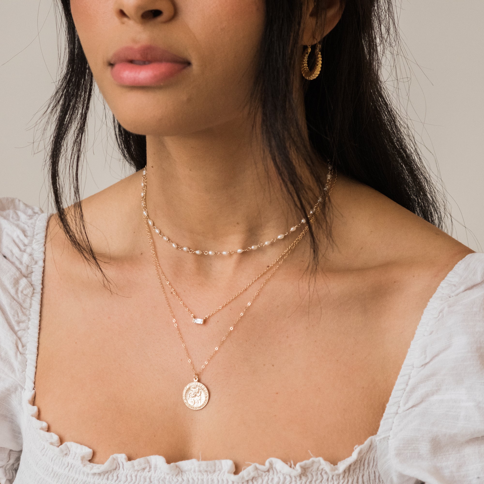 St. Christopher Medallion Necklace