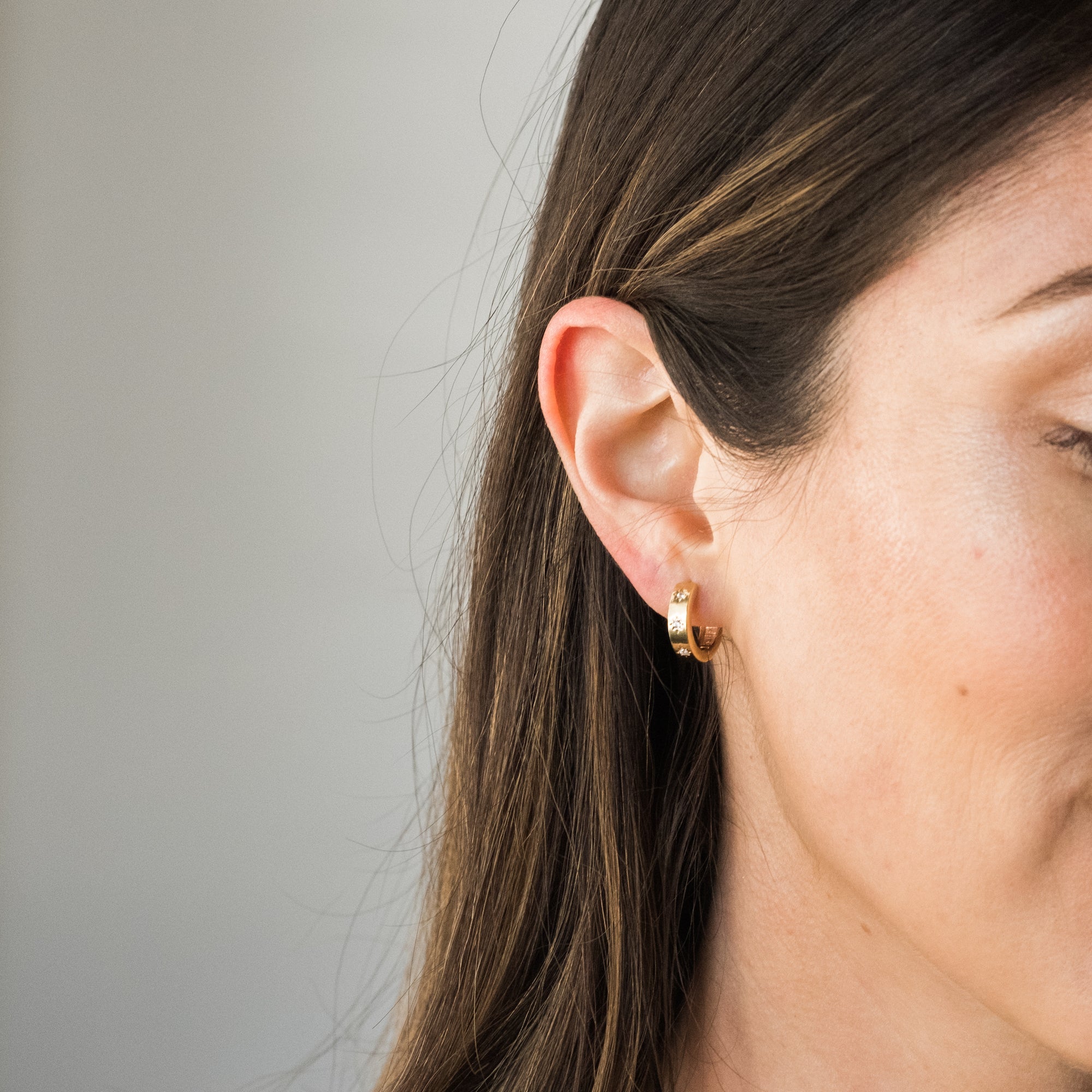 Starburst Huggie Earrings