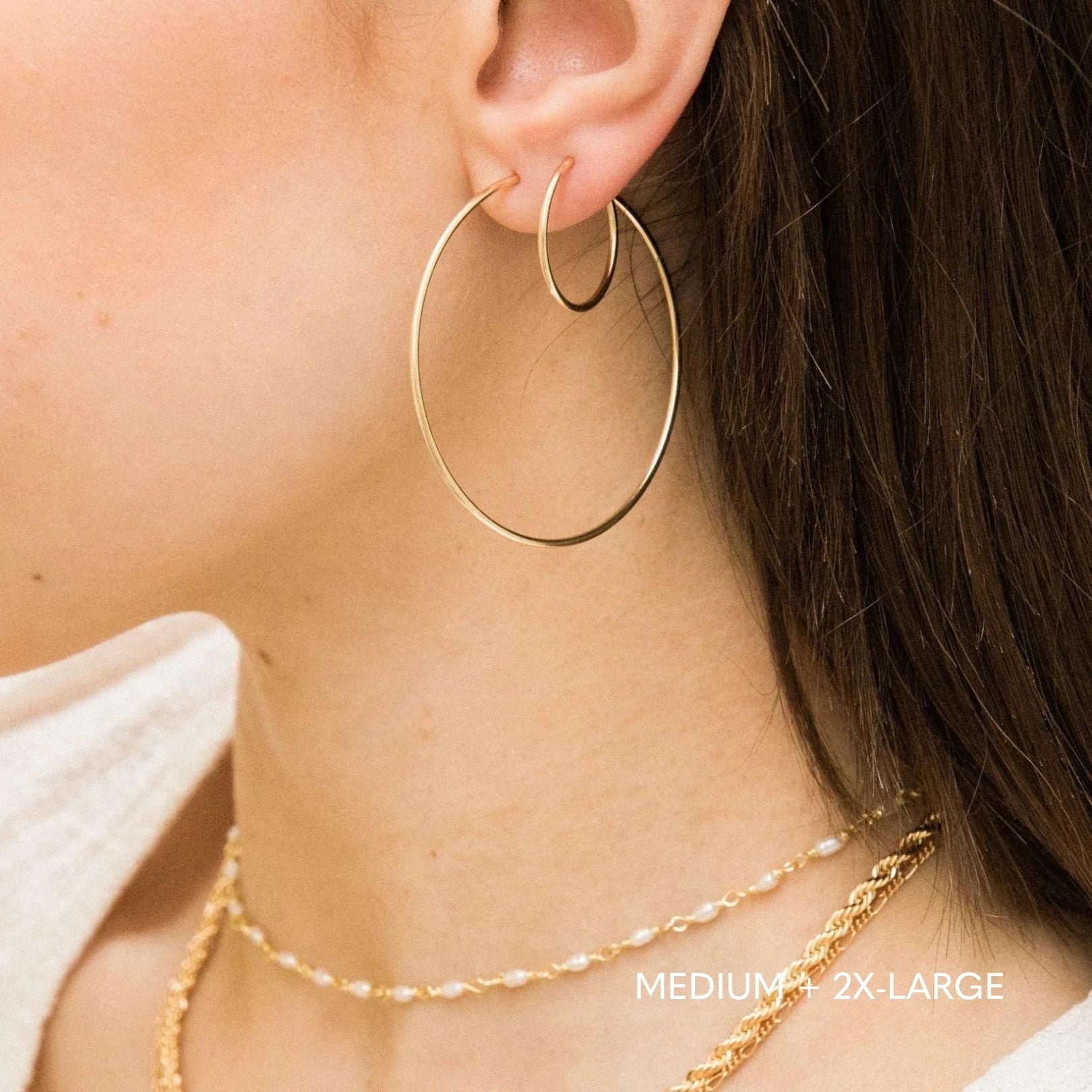 Thin Hoop Earrings