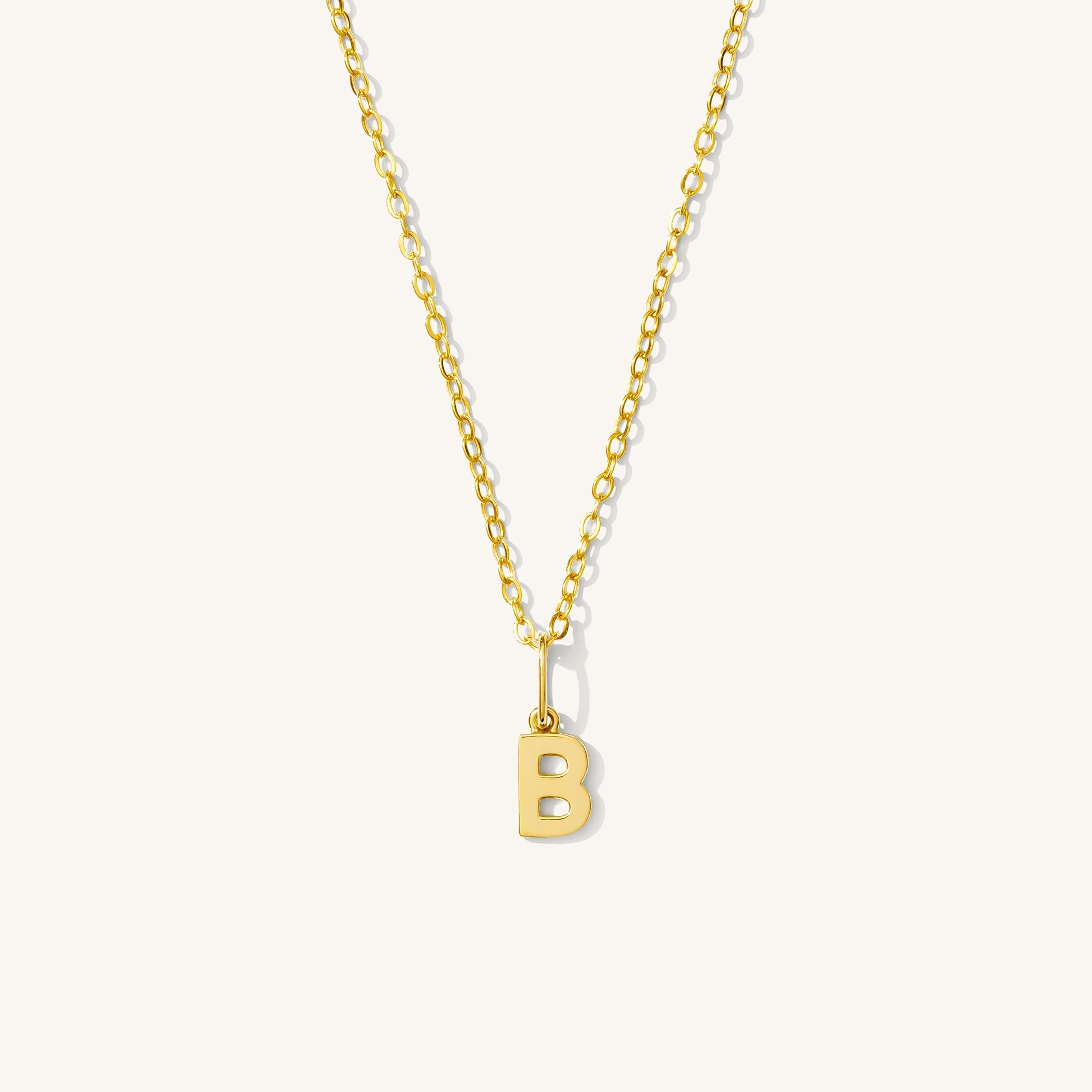 Tiny Hanging Initial Necklace