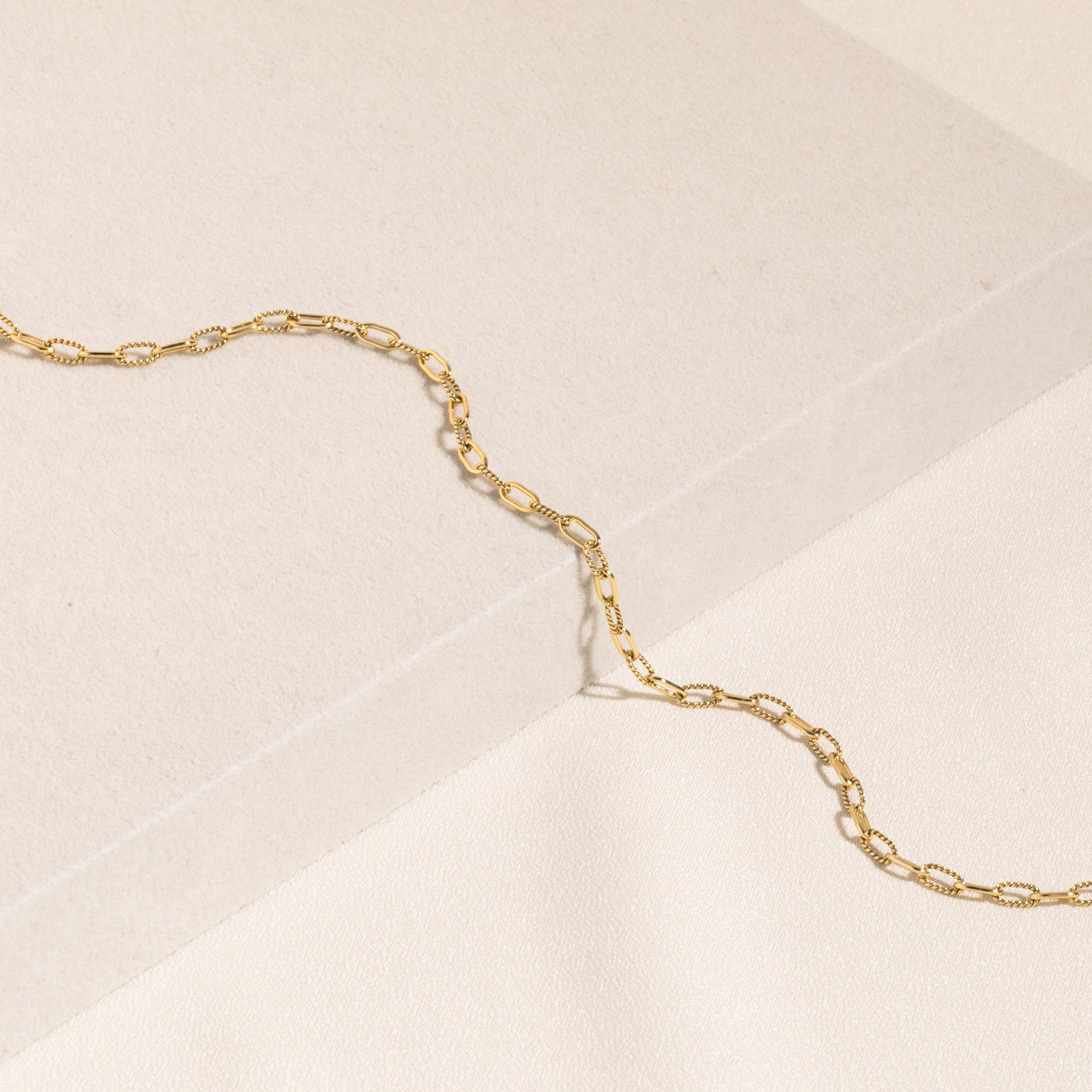 Twisted Paperclip Chain Necklace