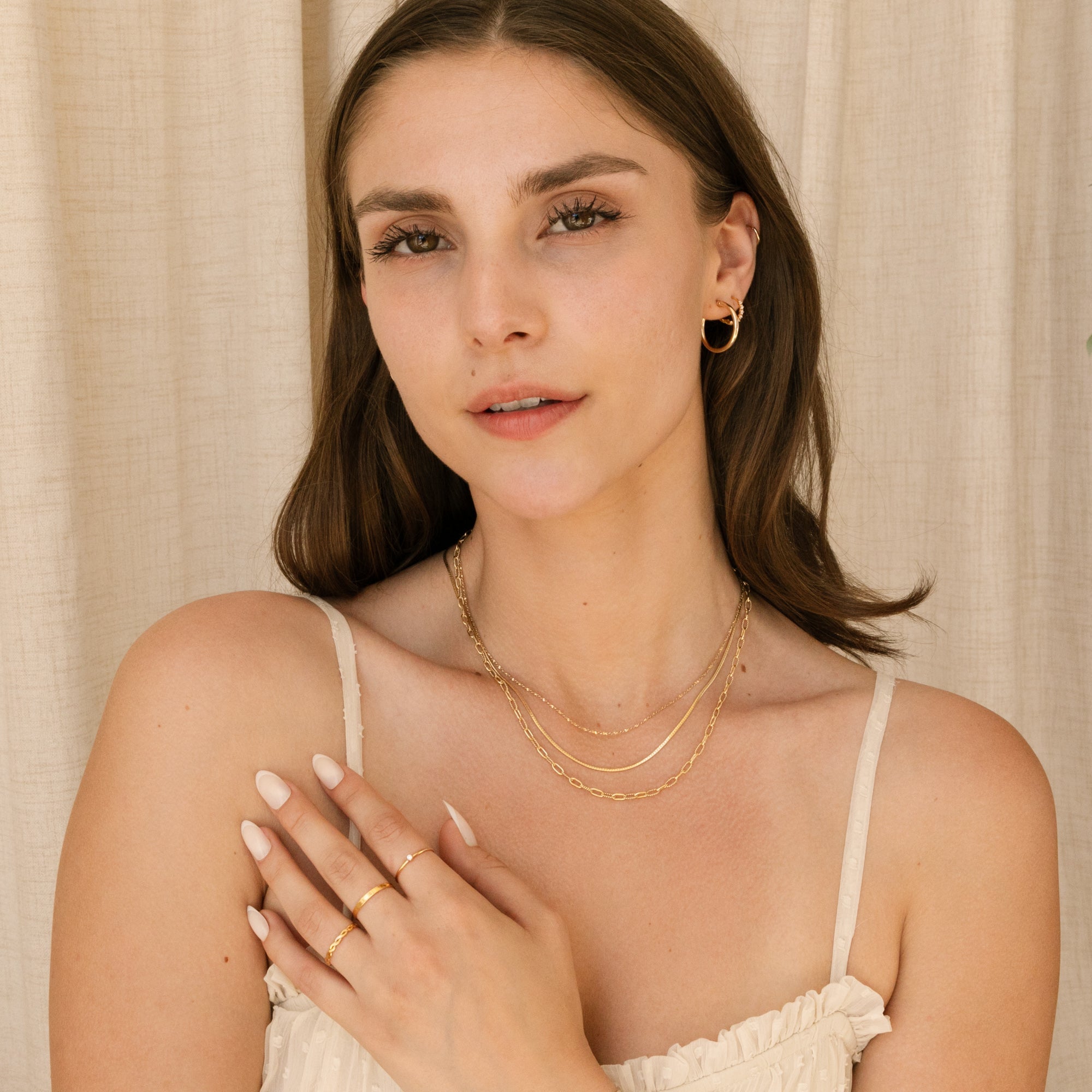 Twisted Paperclip Chain Necklace